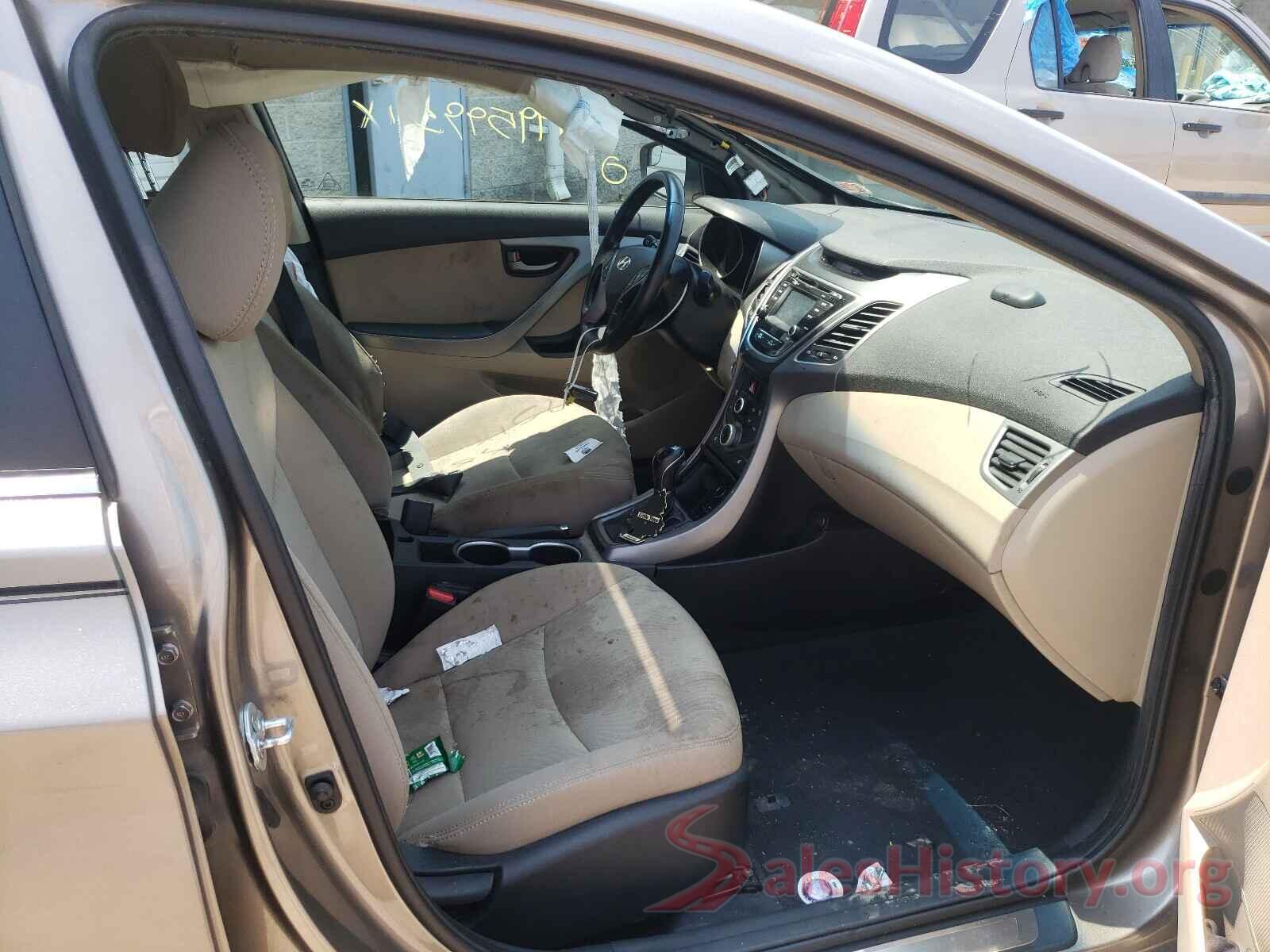 5NPDH4AE4GH739767 2016 HYUNDAI ELANTRA