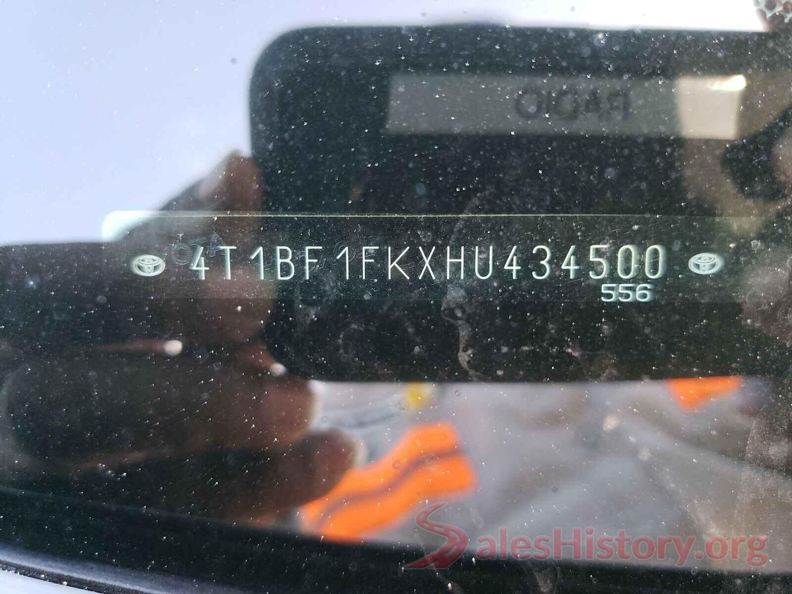 4T1BF1FKXHU434500 2017 TOYOTA CAMRY