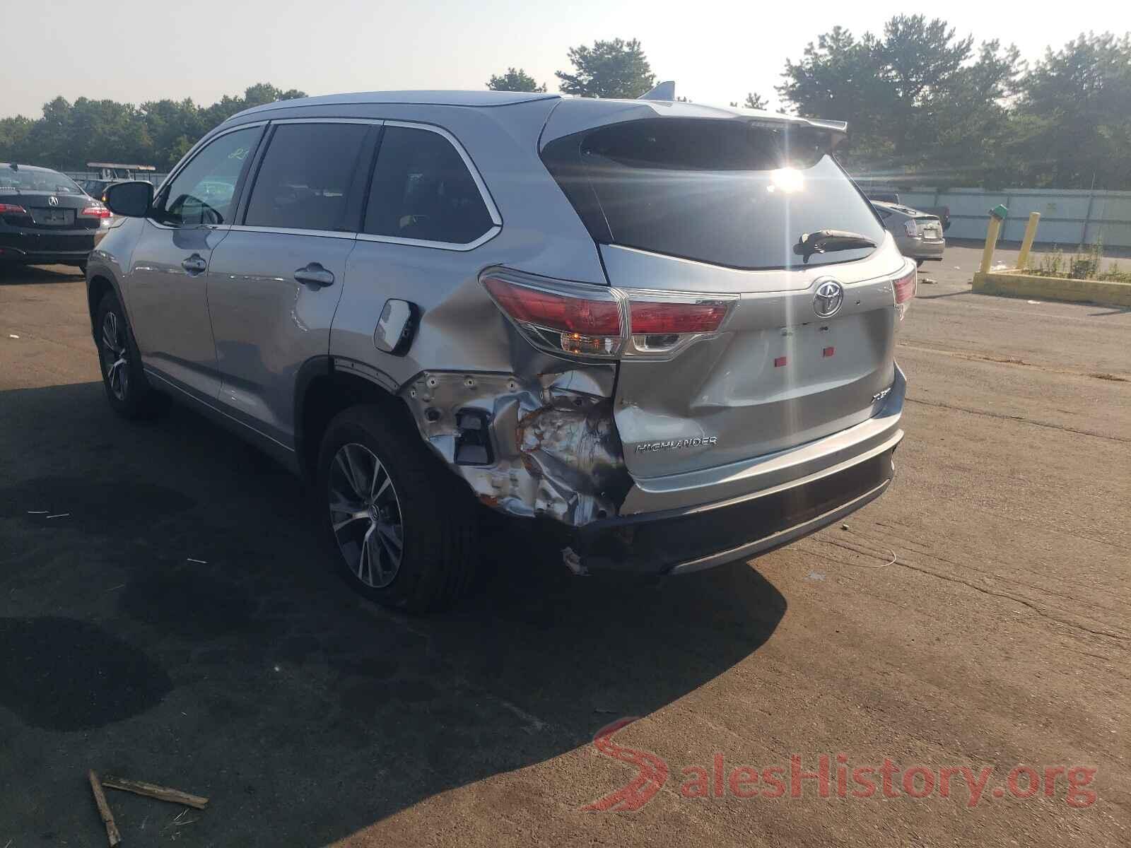 5TDJKRFH5GS237803 2016 TOYOTA HIGHLANDER