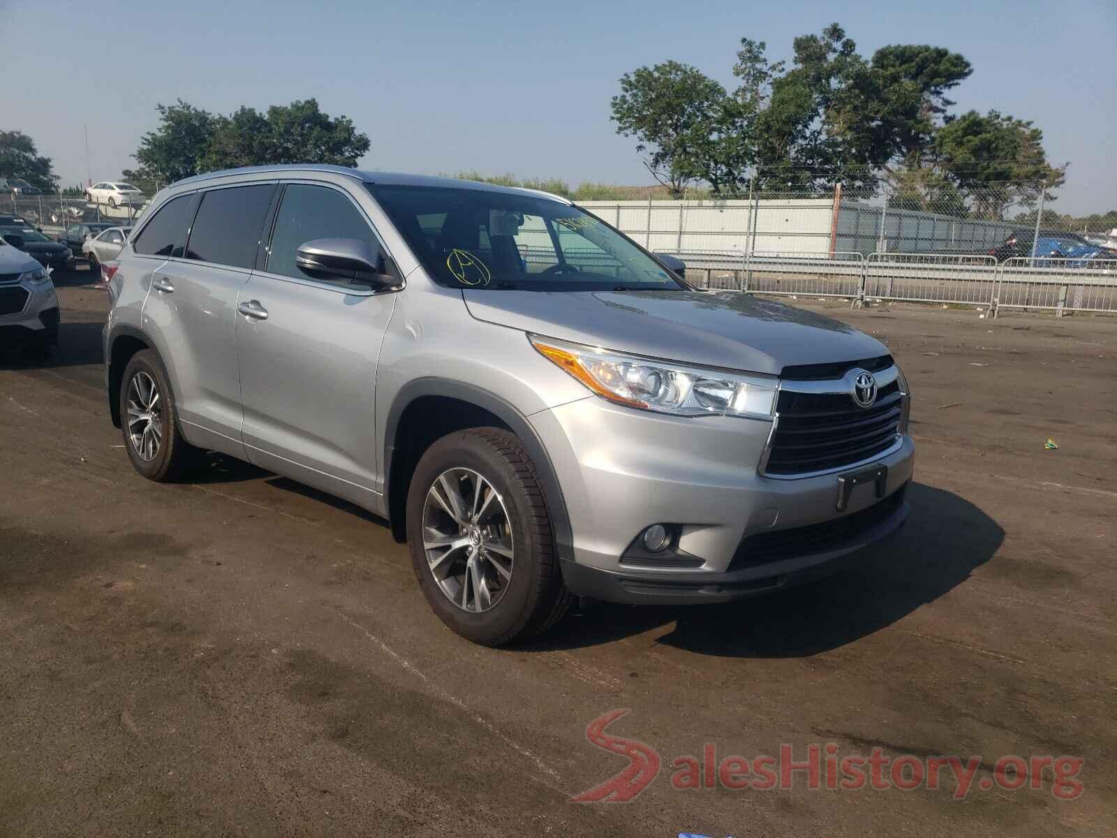 5TDJKRFH5GS237803 2016 TOYOTA HIGHLANDER