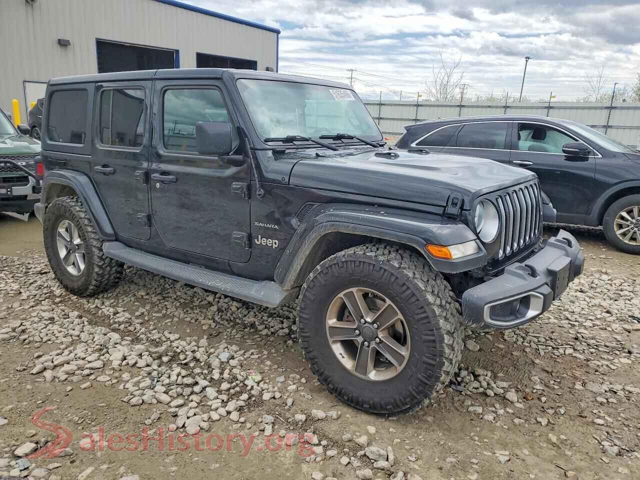 2019 JEEP WRANGLER VIN 1C4HJXEG9KW501693, rear 3/4 view