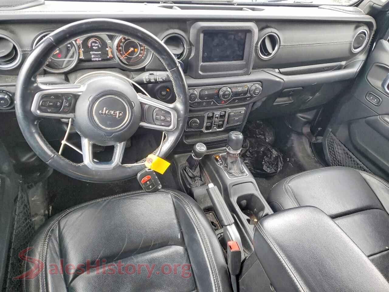 2019 JEEP WRANGLER VIN 1C4HJXEG9KW501693, interior dashboard
