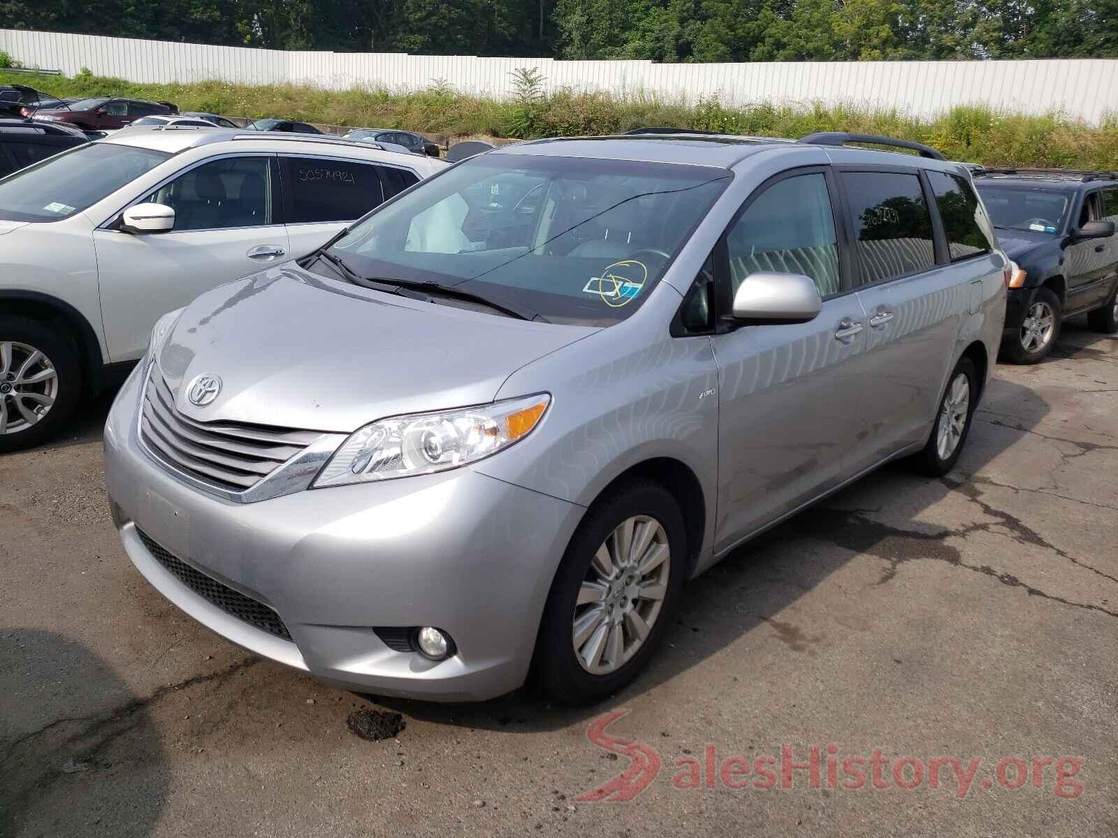 5TDDZ3DC9HS188345 2017 TOYOTA SIENNA