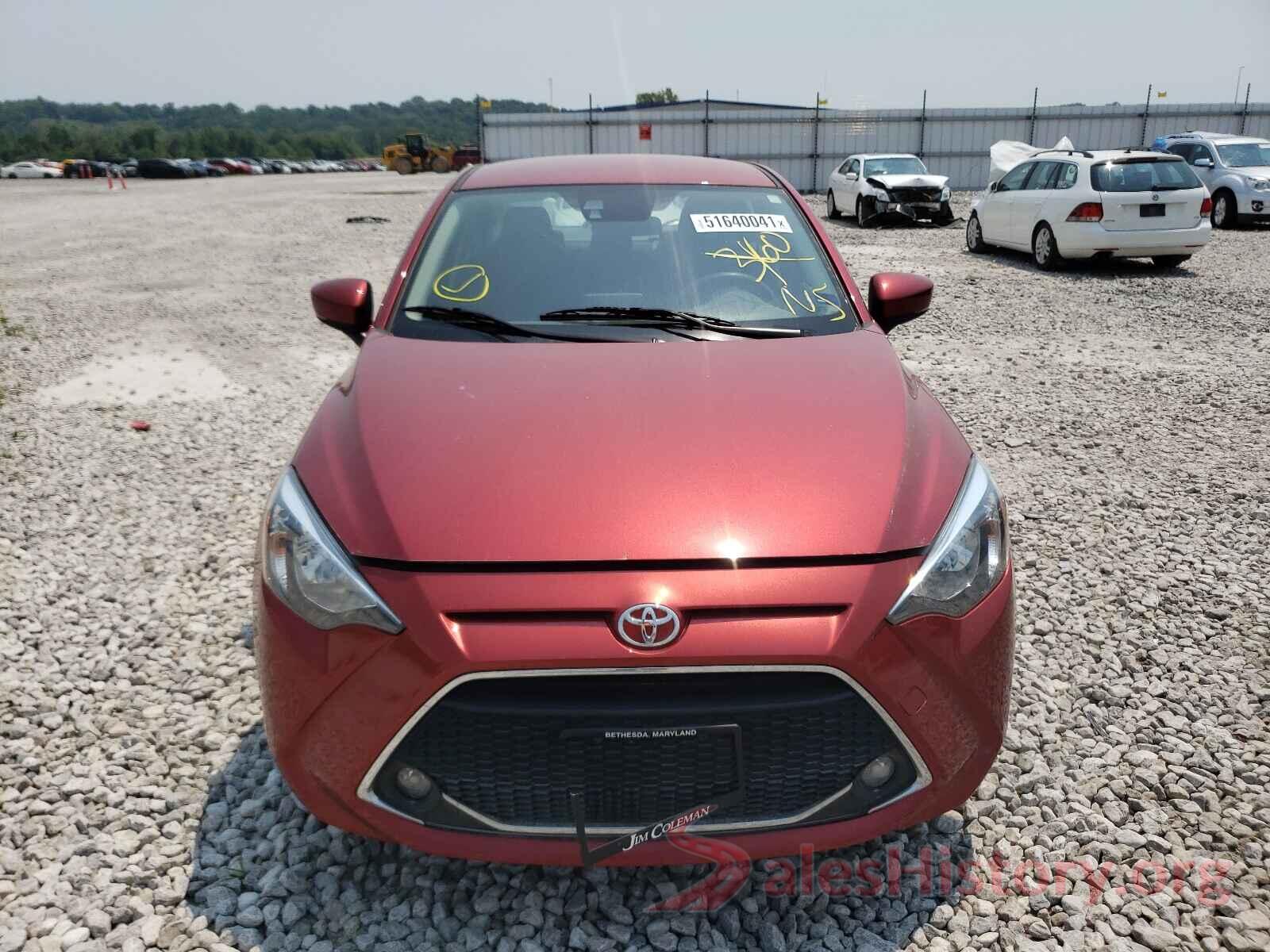 3MYDLBYV2KY520764 2019 TOYOTA YARIS