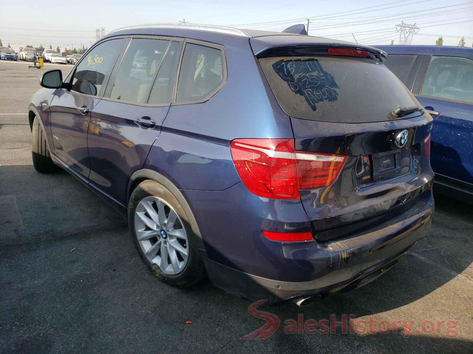 5UXWY3C5XG0N87425 2016 BMW X3