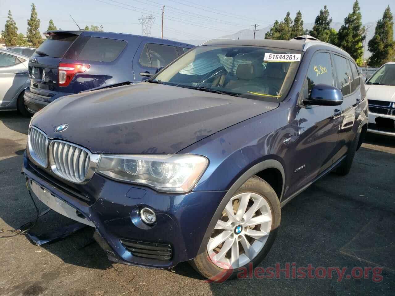 5UXWY3C5XG0N87425 2016 BMW X3