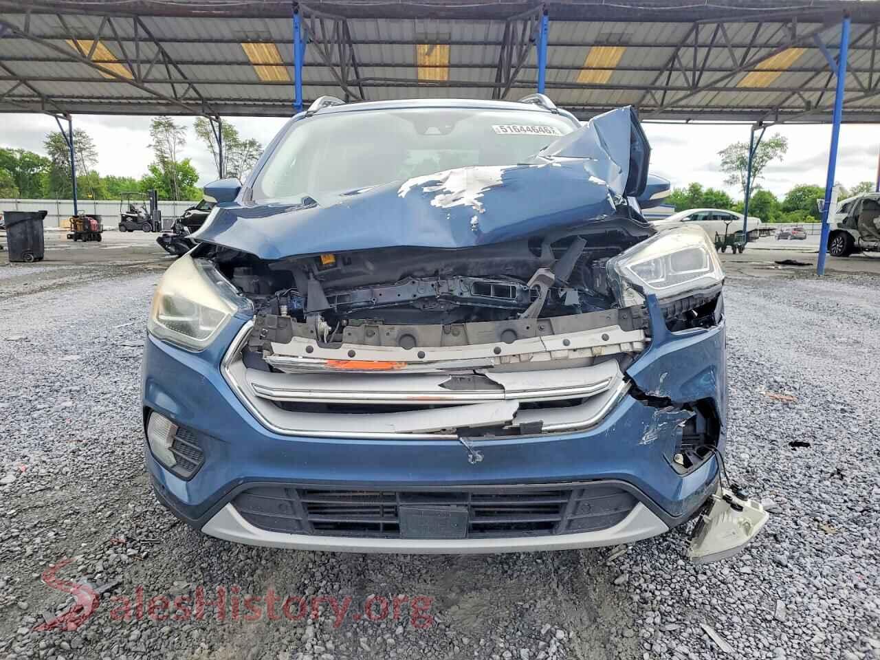 2018 FORD ESCAPE VIN 1FMCU0J97JUA44503, rear view