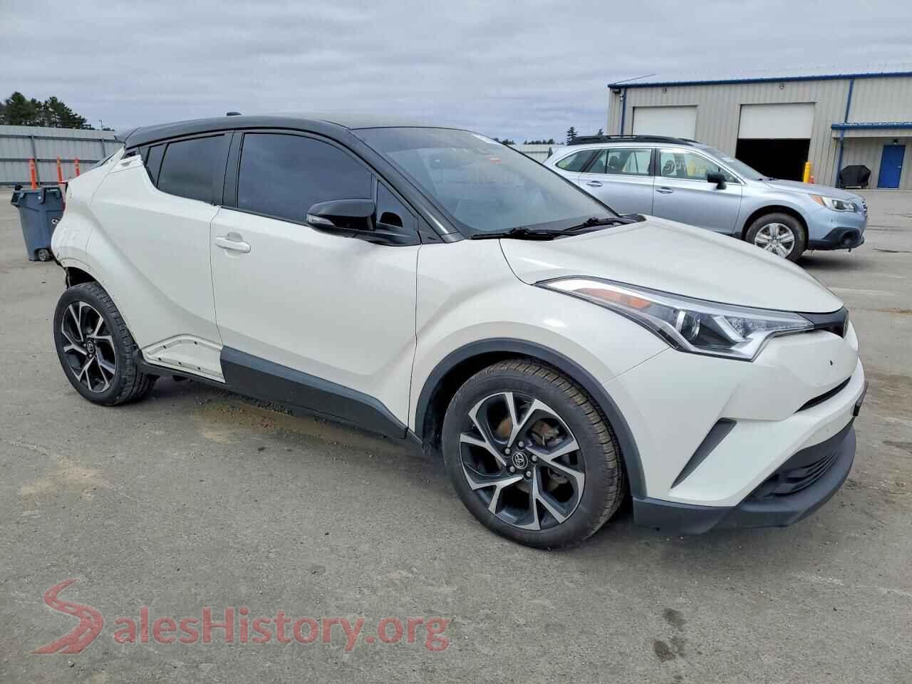 2019 TOYOTA C-HR VIN NMTKHMBX7KR100503, rear 3/4 view