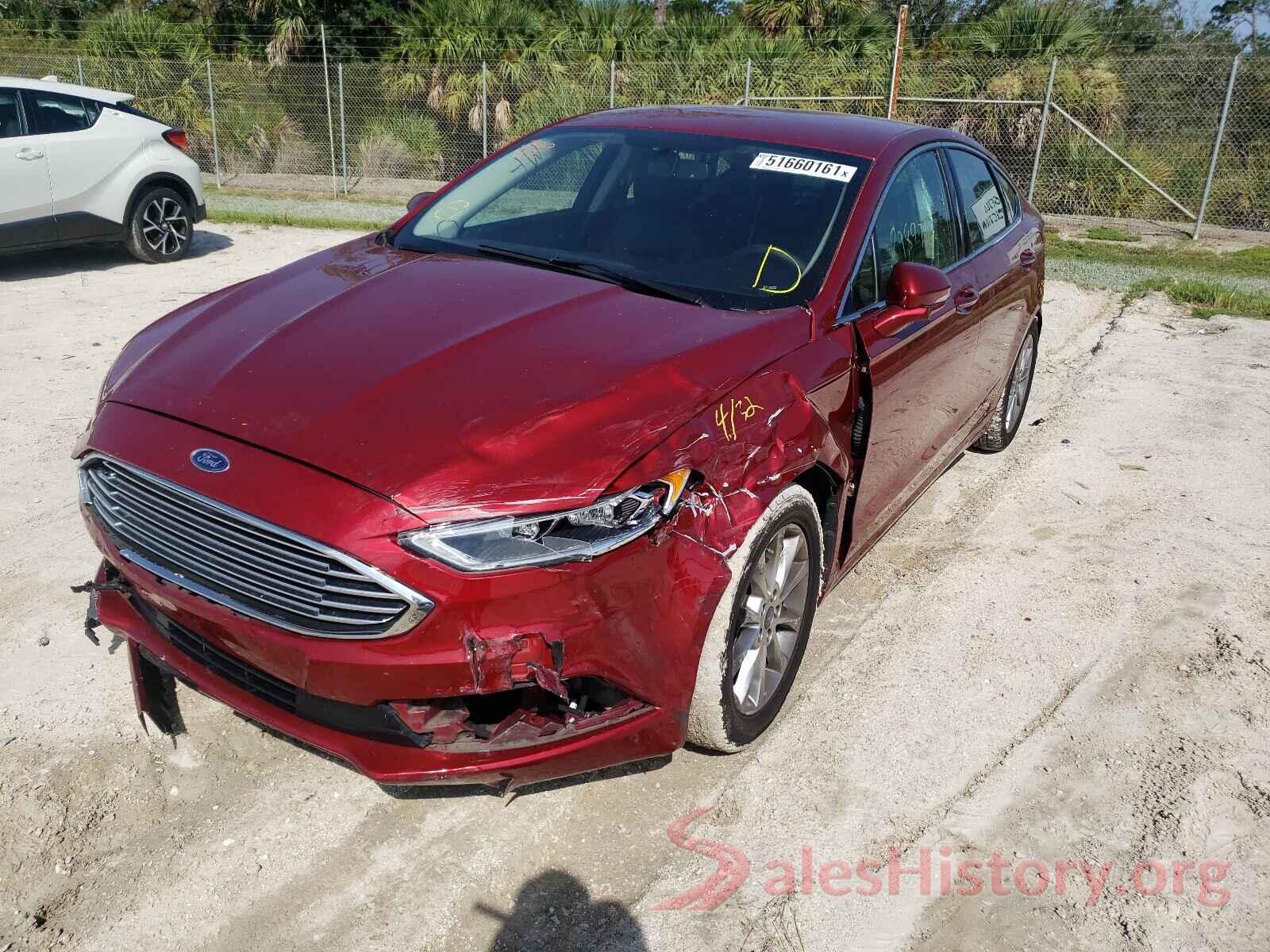 3FA6P0HD6HR412051 2017 FORD FUSION