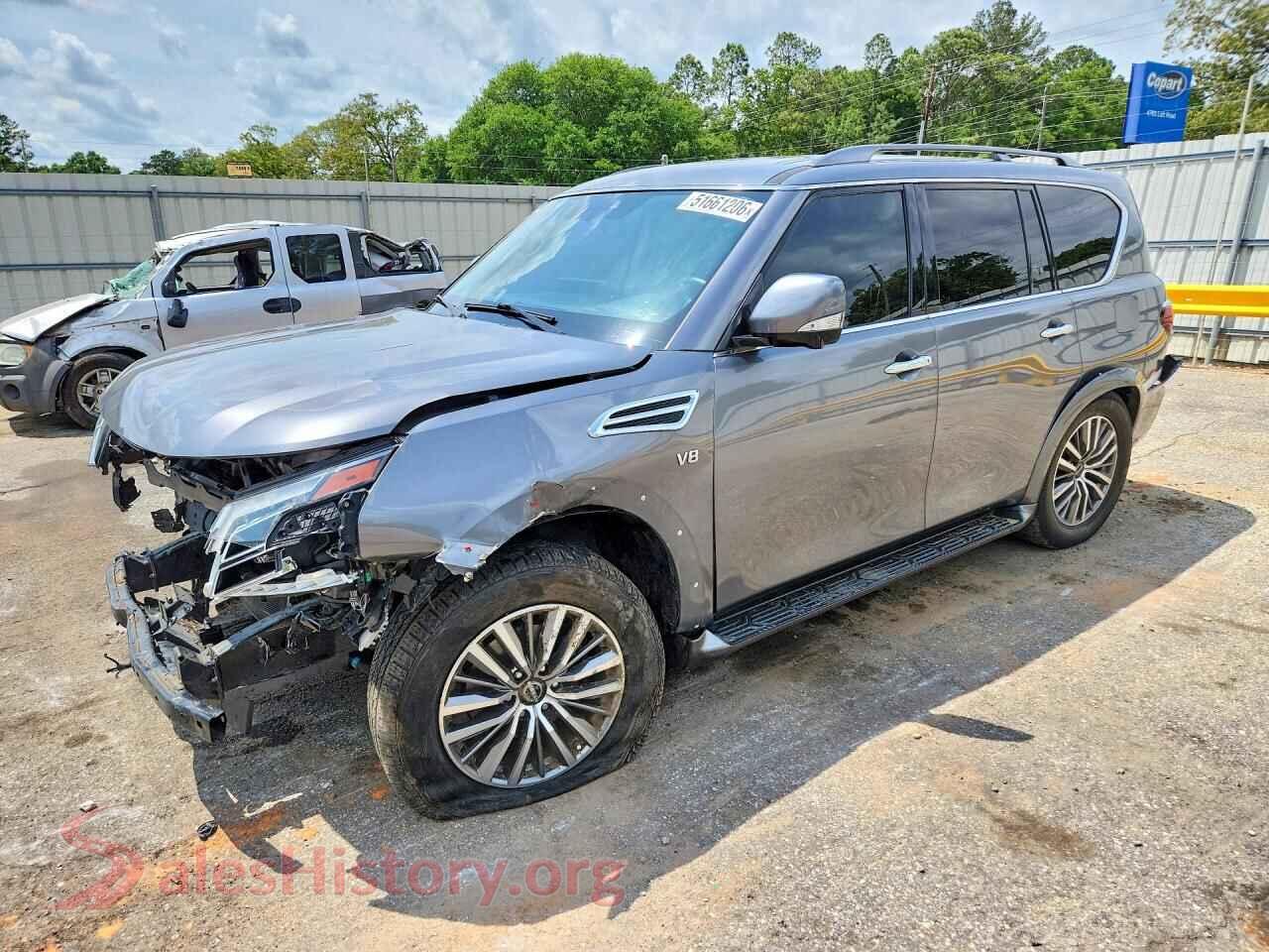 2021 NISSAN ARMADA VIN JN8AY2BB8M9790712, auction photo