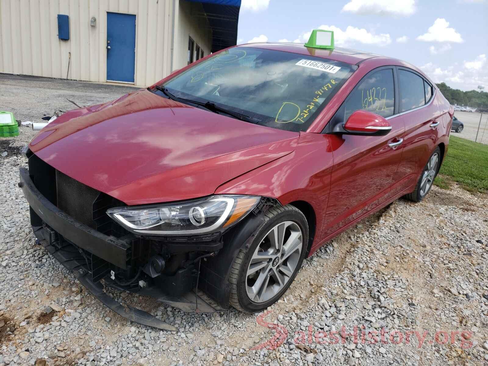 KMHD84LF7HU299147 2017 HYUNDAI ELANTRA