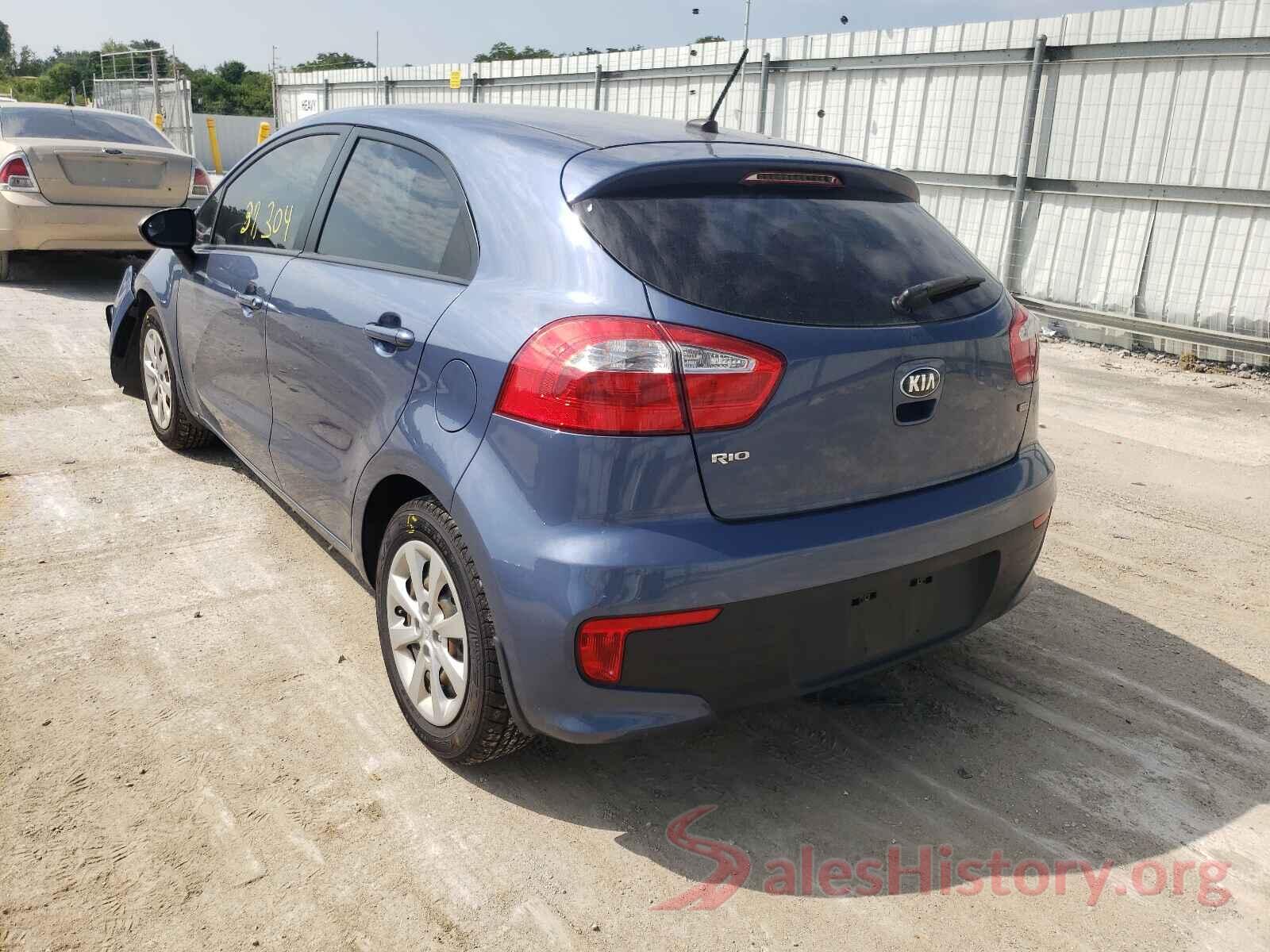 KNADM5A3XG6597240 2016 KIA RIO