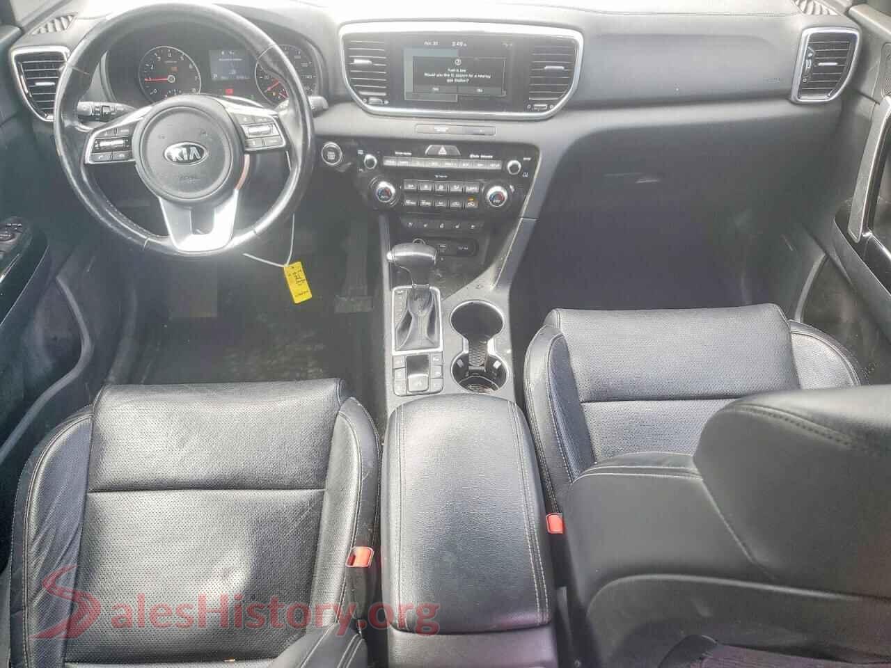 2021 KIA SPORTAGE VIN KNDPNCAC9M7937291, interior dashboard