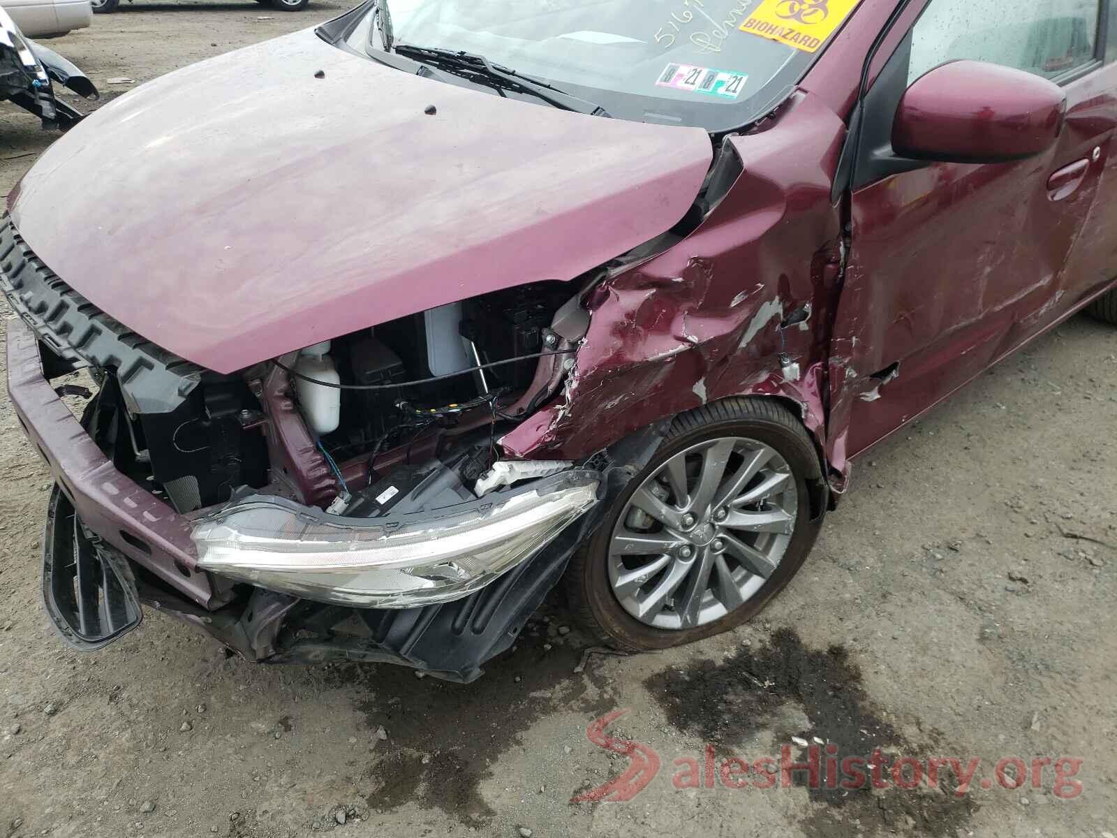 ML32F3FJ4KHF14467 2019 MITSUBISHI MIRAGE