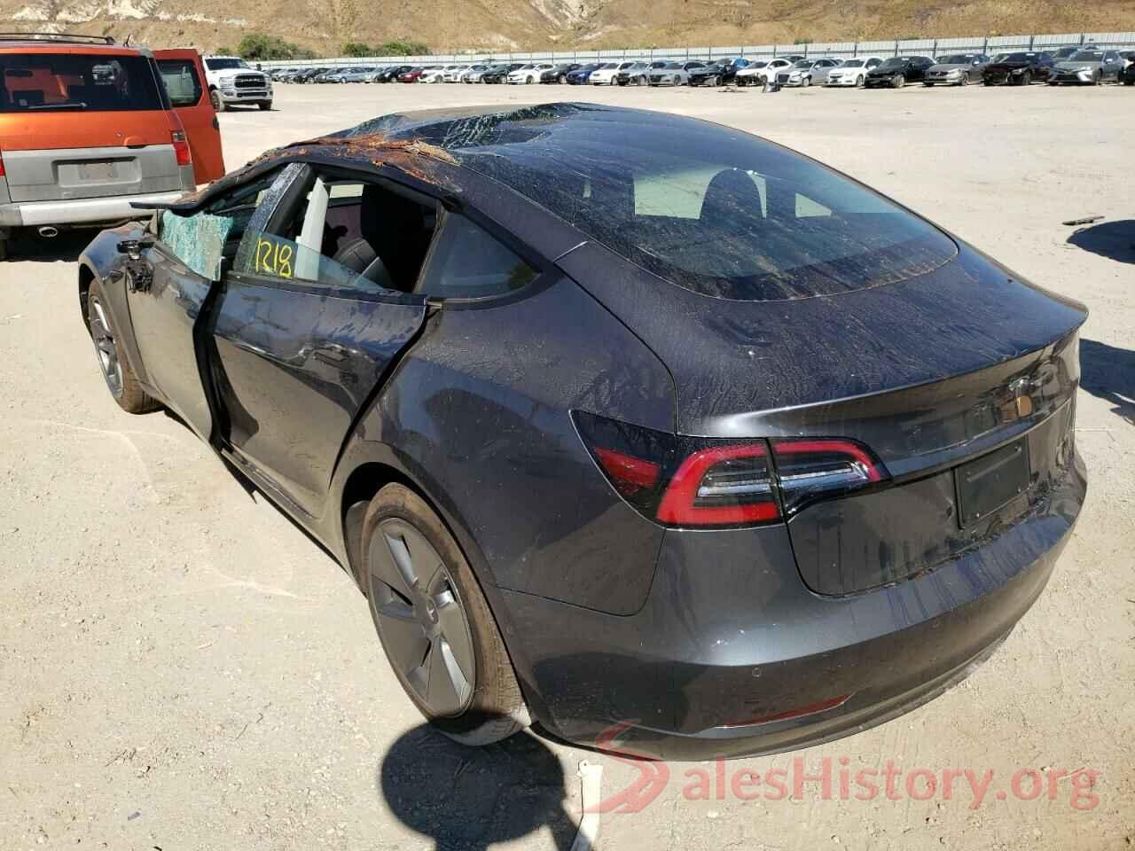 5YJ3E1EB5NF237297 2022 TESLA MODEL 3