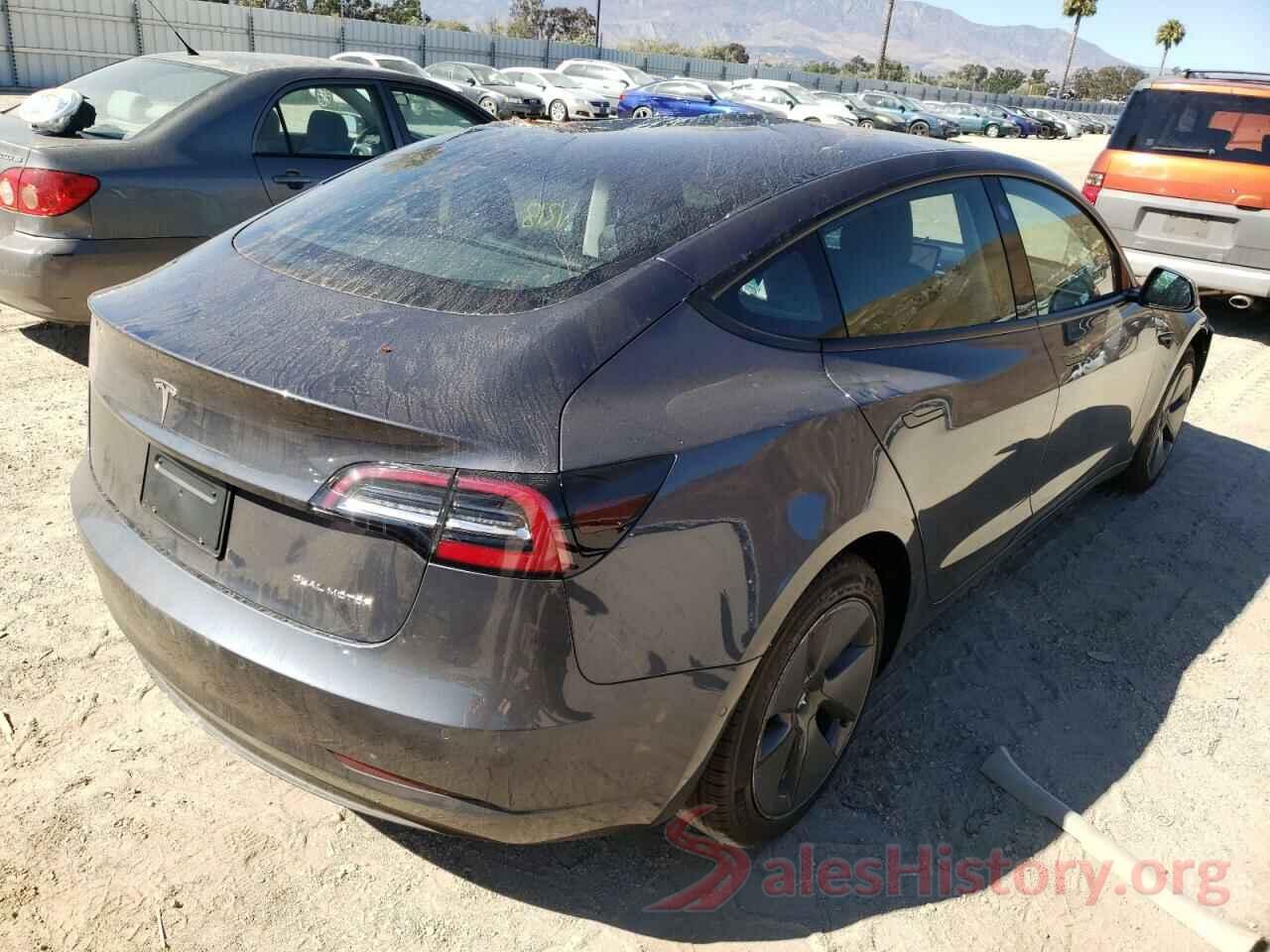 5YJ3E1EB5NF237297 2022 TESLA MODEL 3