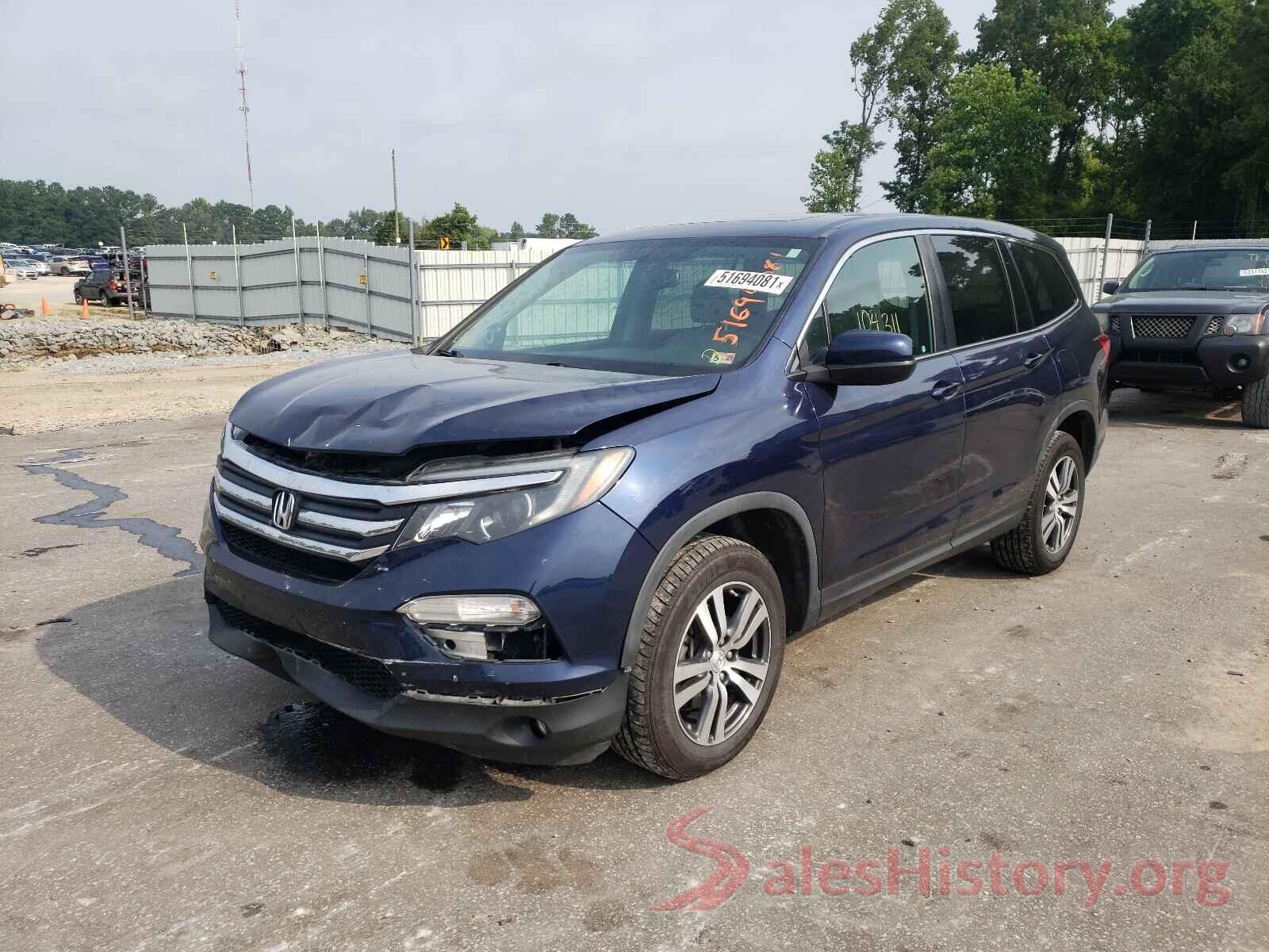 5FNYF6H53GB009551 2016 HONDA PILOT