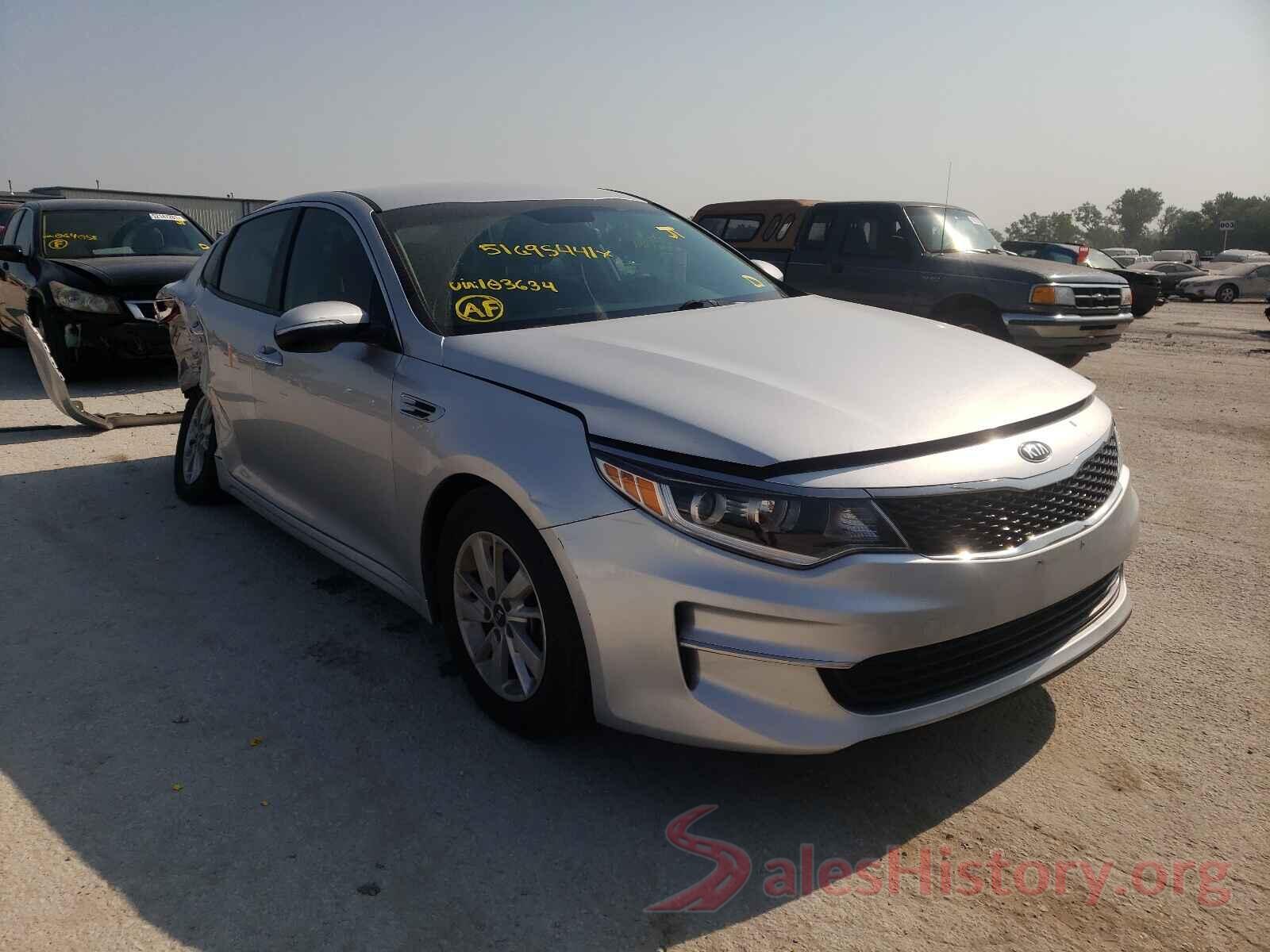 KNAGT4L3XG5103634 2016 KIA OPTIMA