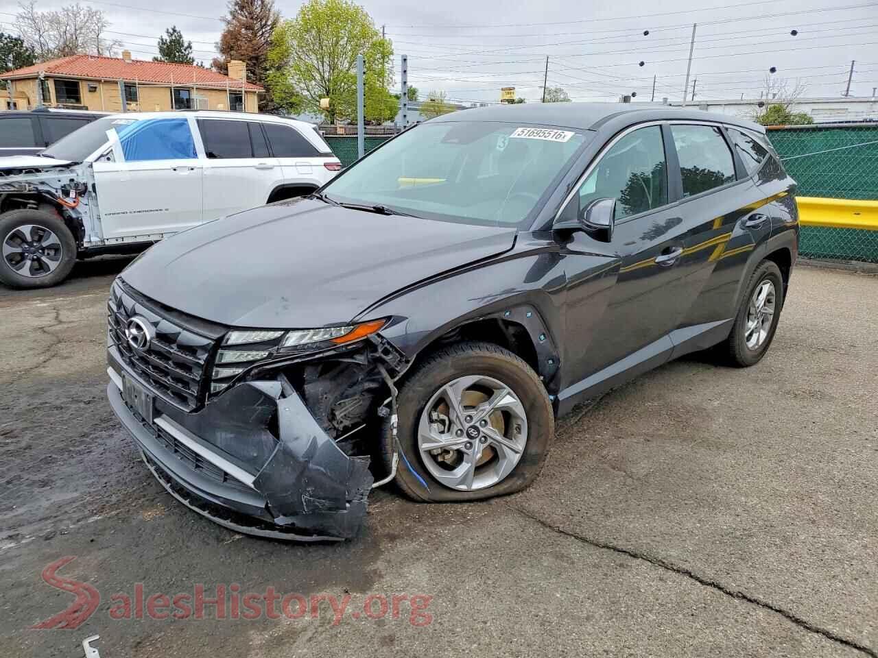 2022 HYUNDAI TUCSON VIN 5NMJACAE3NH059693, auction photo