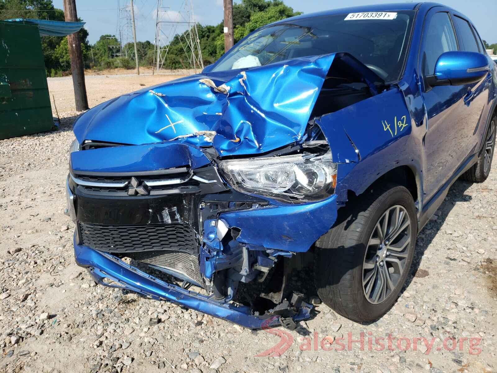 JA4AP3AU7KU035420 2019 MITSUBISHI OUTLANDER