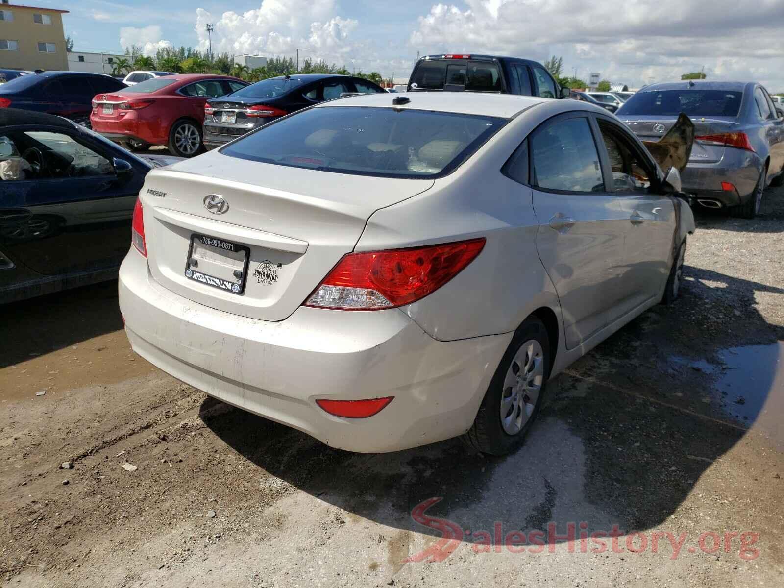 KMHCT4AE9GU004620 2016 HYUNDAI ACCENT