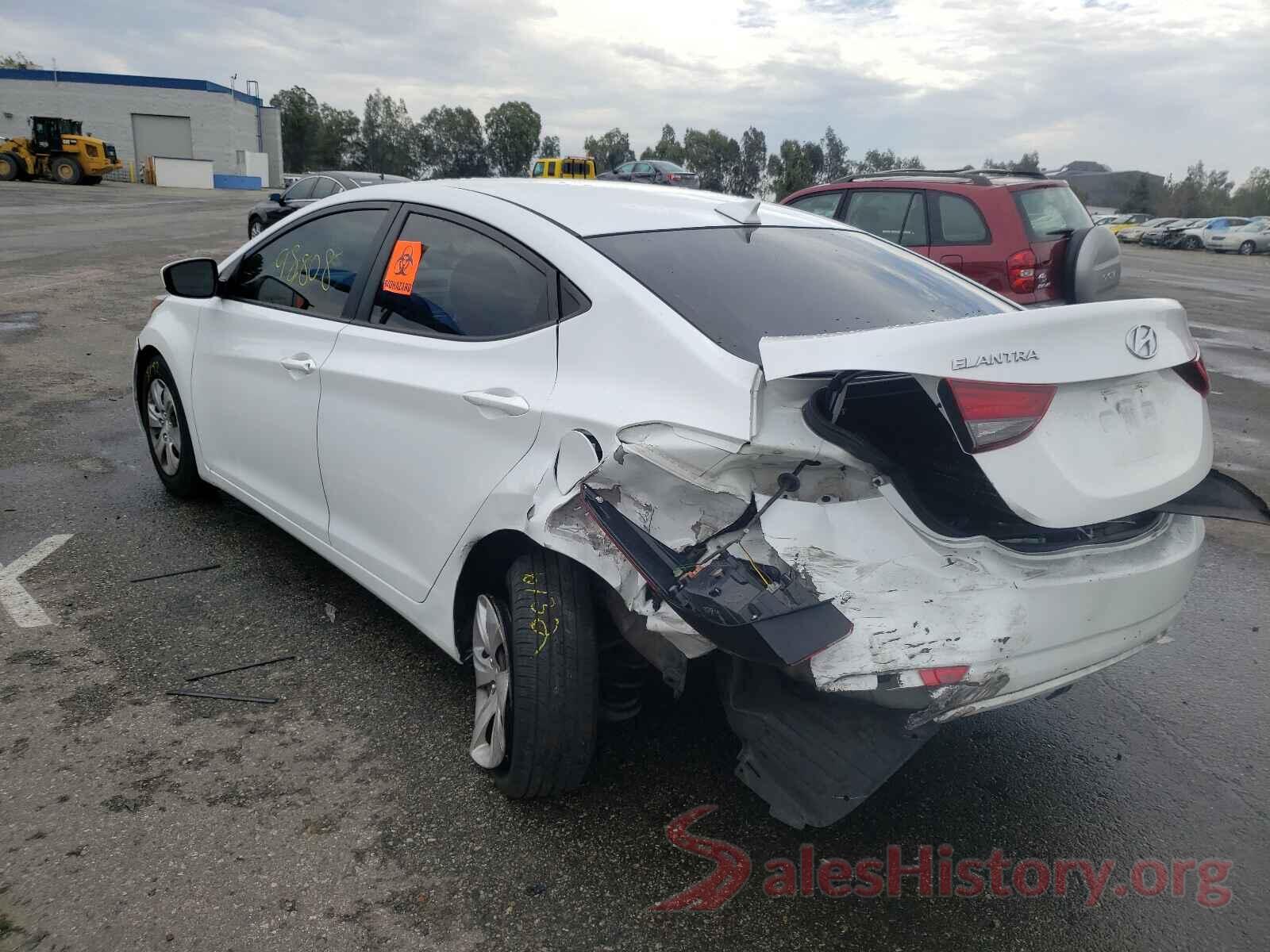 5NPDH4AEXGH703243 2016 HYUNDAI ELANTRA