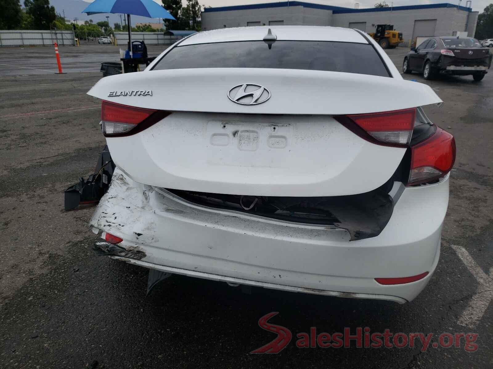 5NPDH4AEXGH703243 2016 HYUNDAI ELANTRA