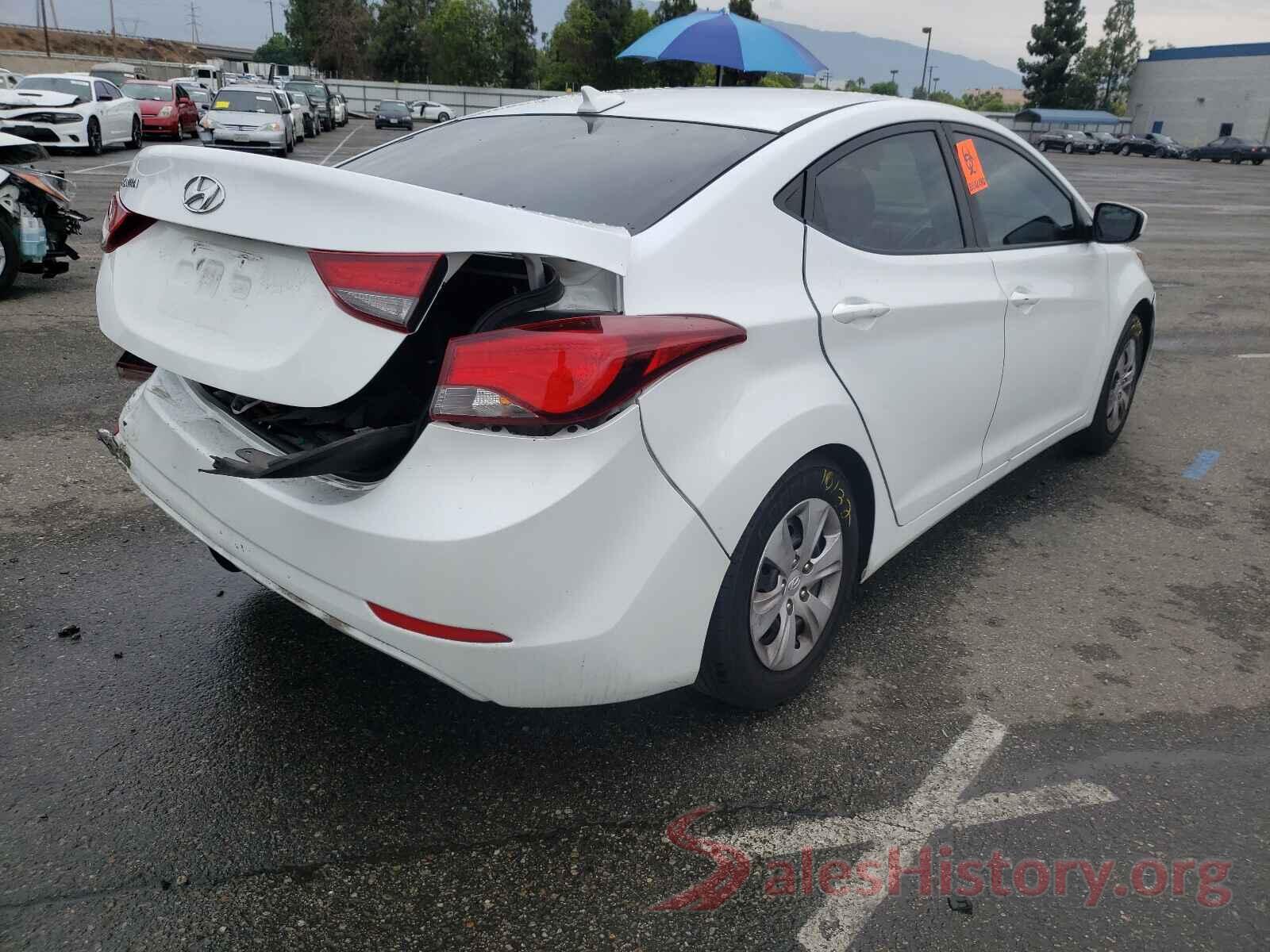 5NPDH4AEXGH703243 2016 HYUNDAI ELANTRA