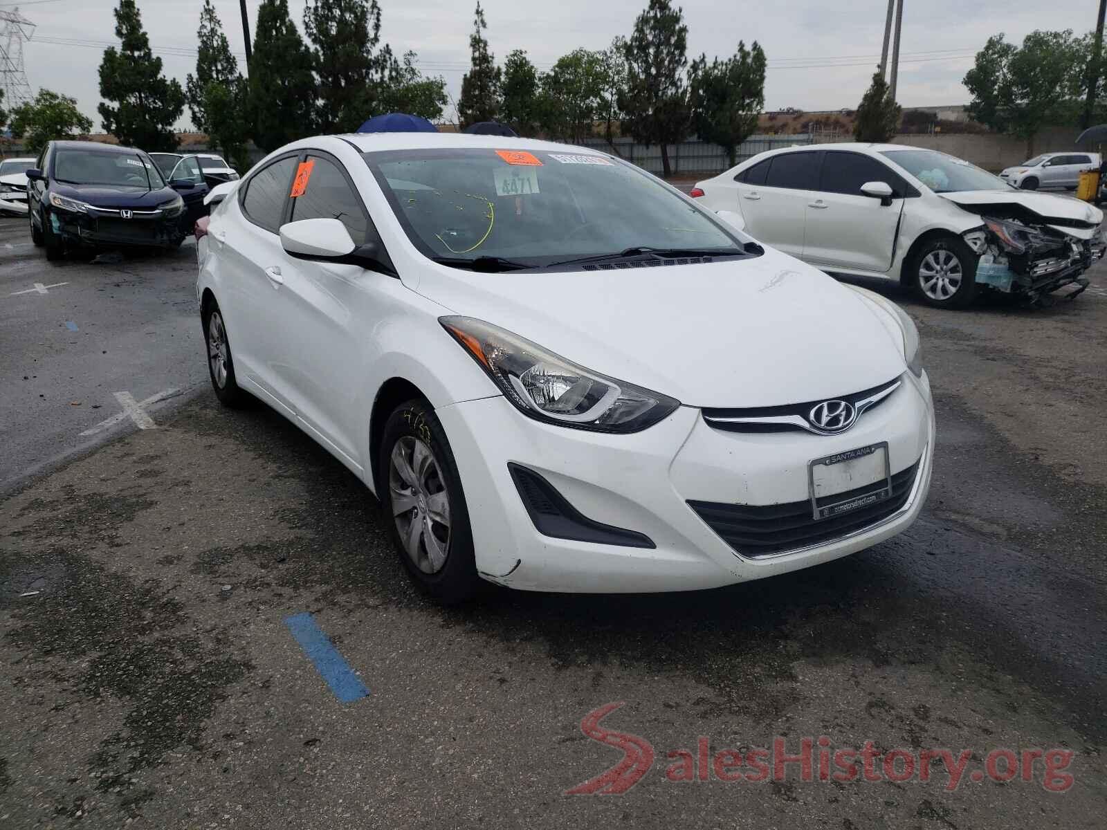 5NPDH4AEXGH703243 2016 HYUNDAI ELANTRA