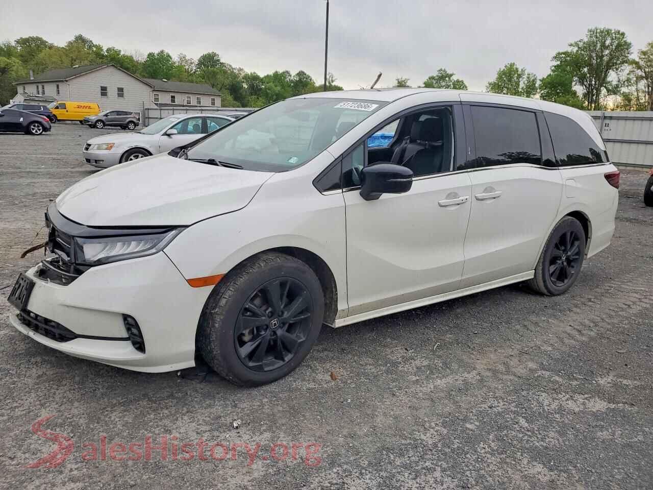 2023 HONDA ODYSSEY VIN 5FNRL6H78PB033942, auction photo