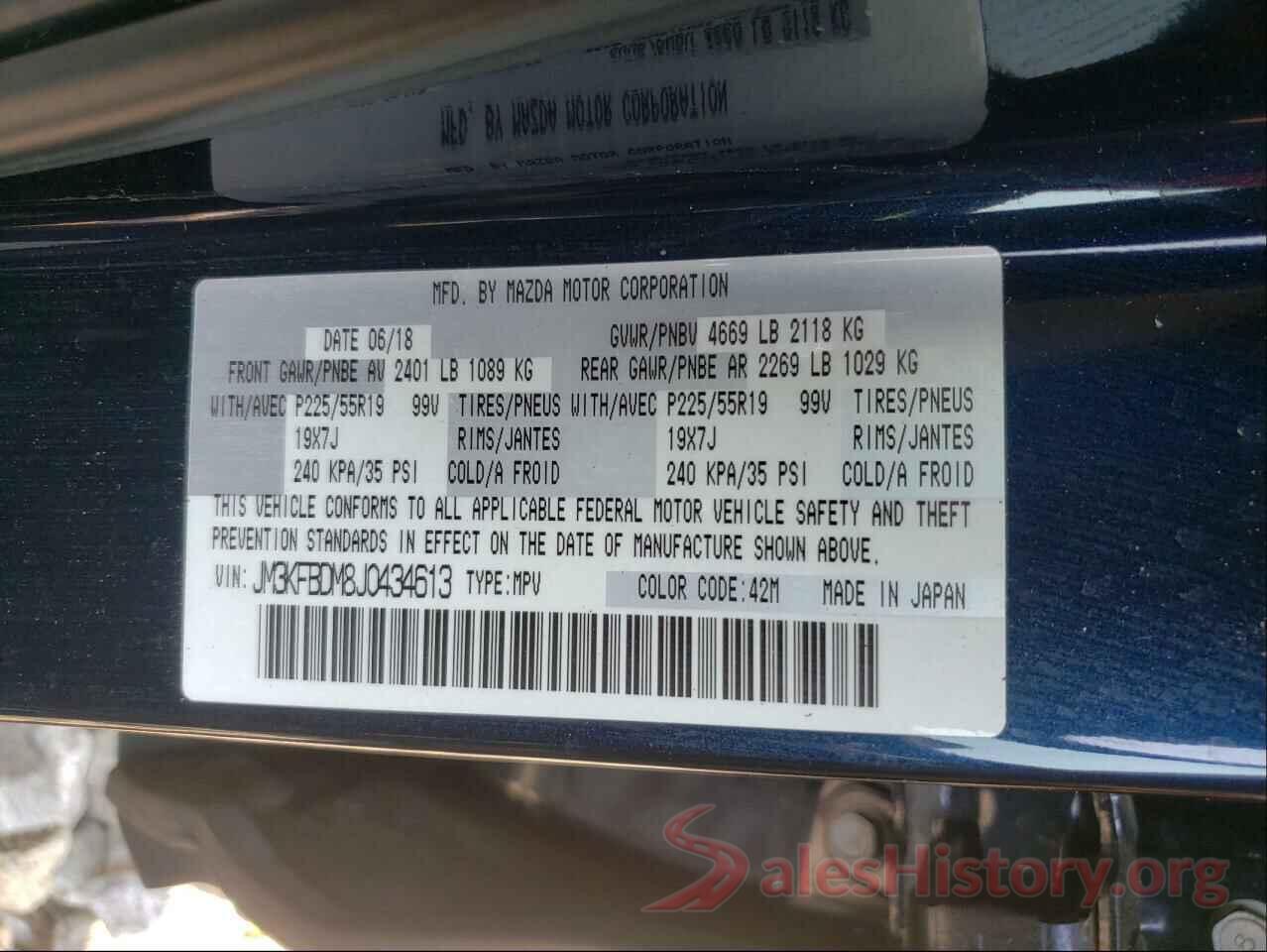 JM3KFBDM8J0434613 2018 MAZDA CX-5