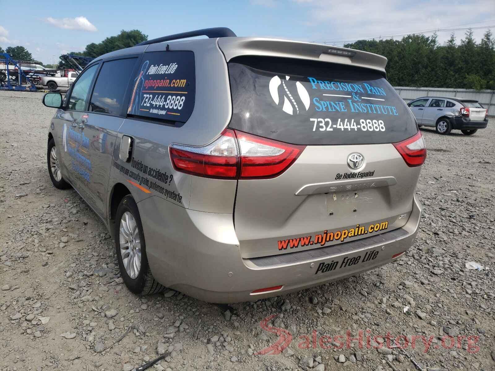 5TDYK3DC7GS697371 2016 TOYOTA SIENNA