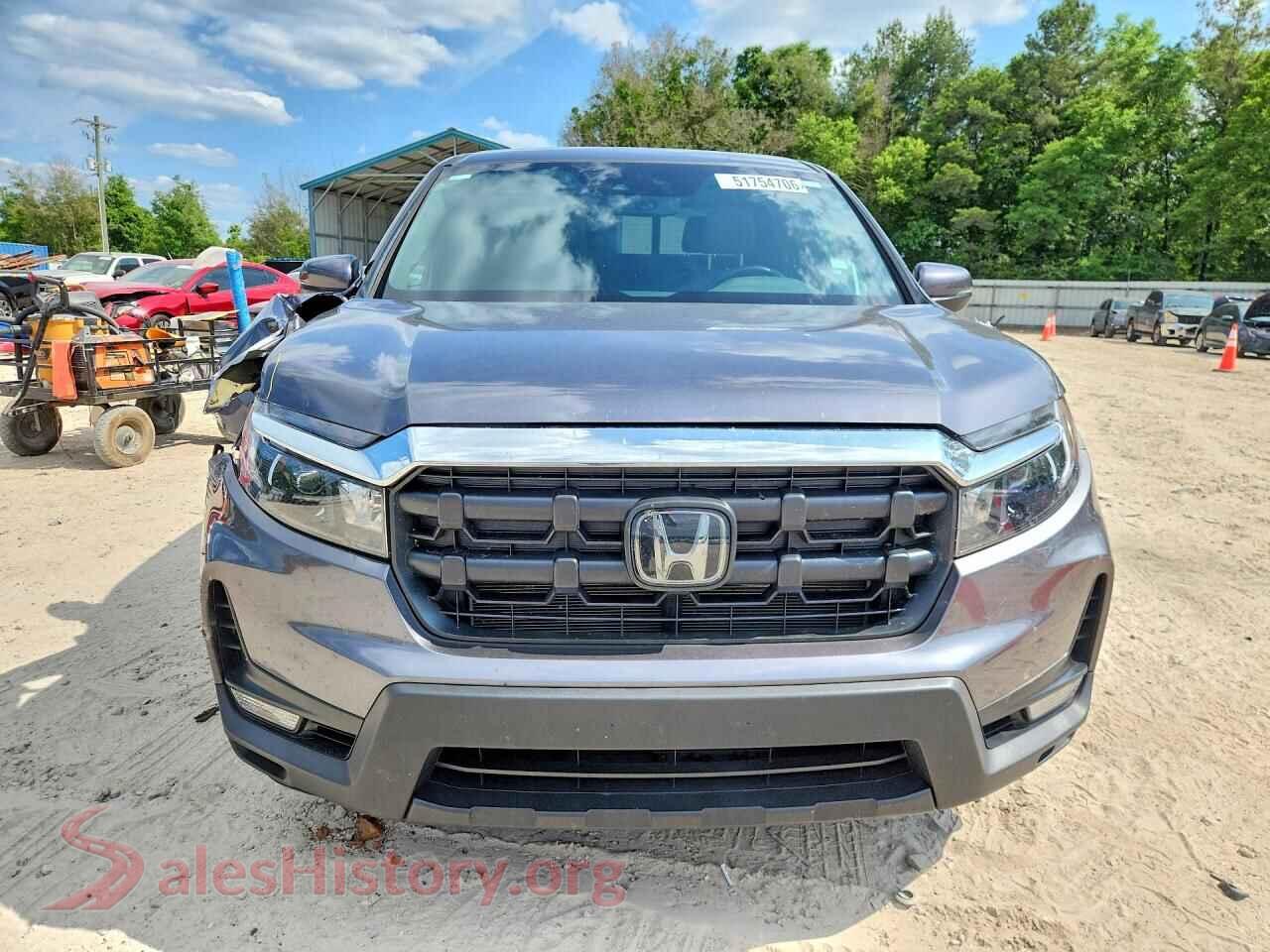 2025 HONDA RIDGELINE VIN 5FPYK3F54SB014674, rear view