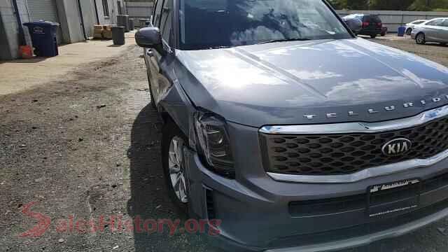 2021 KIA TELLURIDE VIN 5XYP2DHC9MG120782, damage close-up