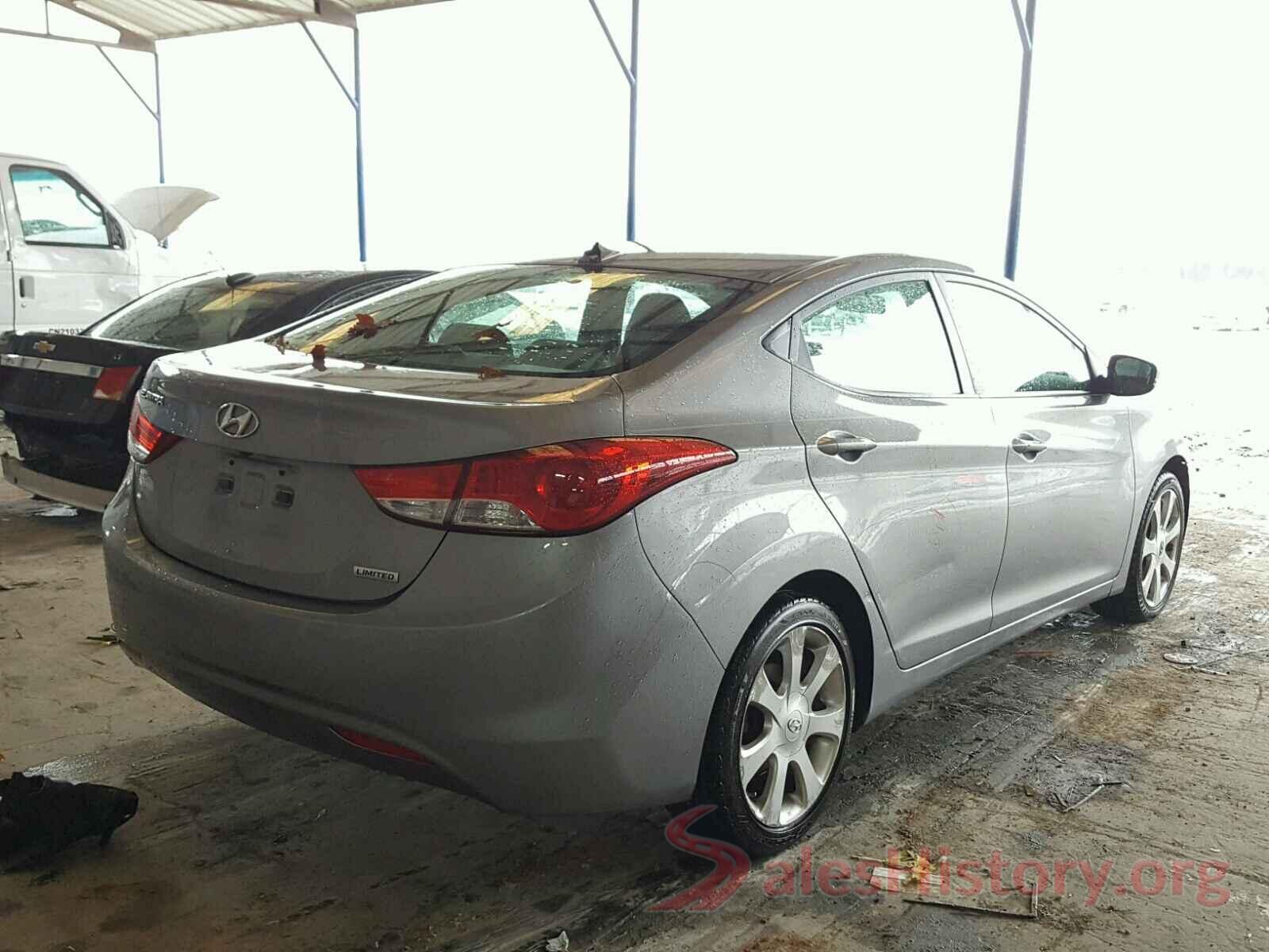 KMHDH4AEXCU210707 2012 HYUNDAI ELANTRA