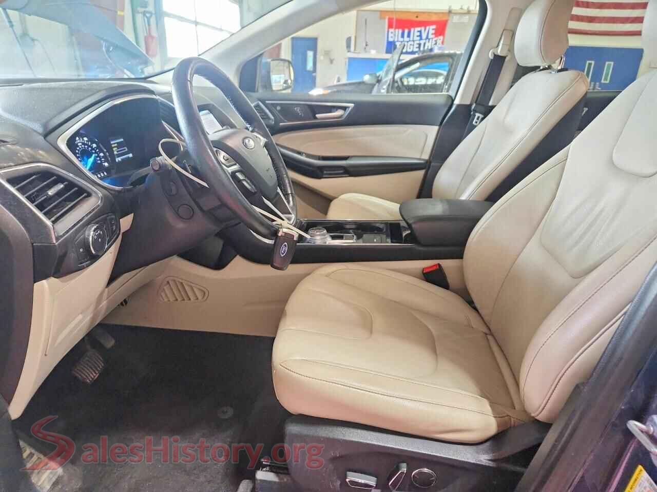 2019 FORD EDGE VIN 2FMPK4K97KBB95636, engine bay
