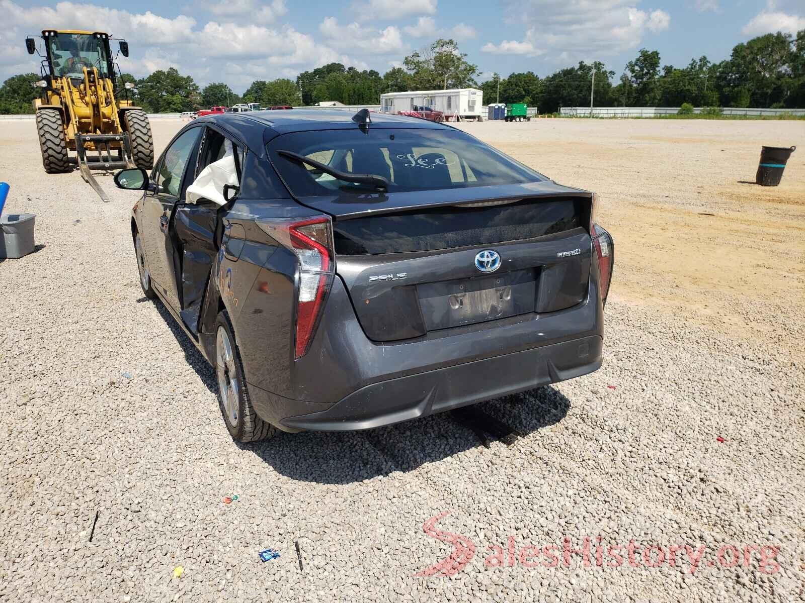 JTDKARFU5G3007135 2016 TOYOTA PRIUS