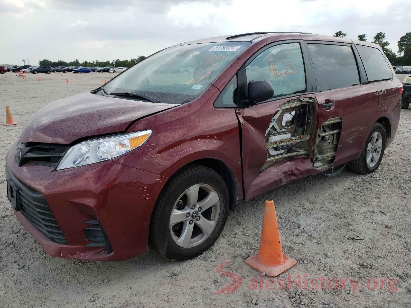 5TDZZ3DCXKS002583 2019 TOYOTA SIENNA