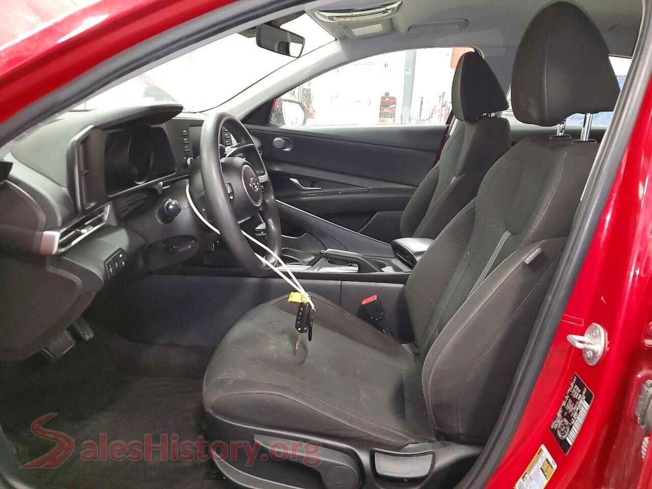 2021 HYUNDAI ELANTRA VIN KMHLM4AG6MU212643, engine bay