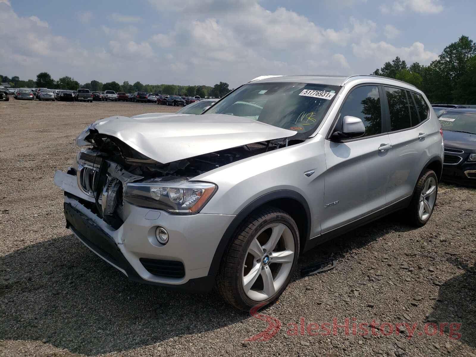 5UXWX9C5XH0T11009 2017 BMW X3