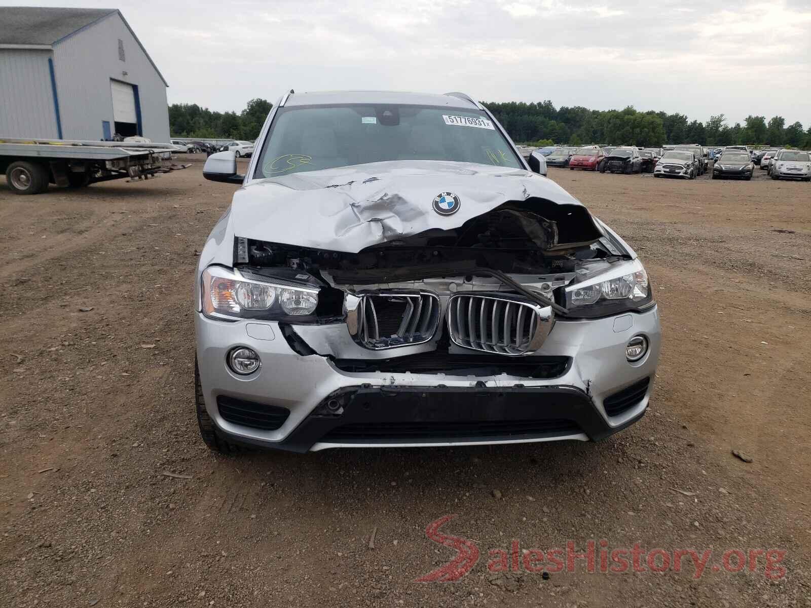 5UXWX9C5XH0T11009 2017 BMW X3