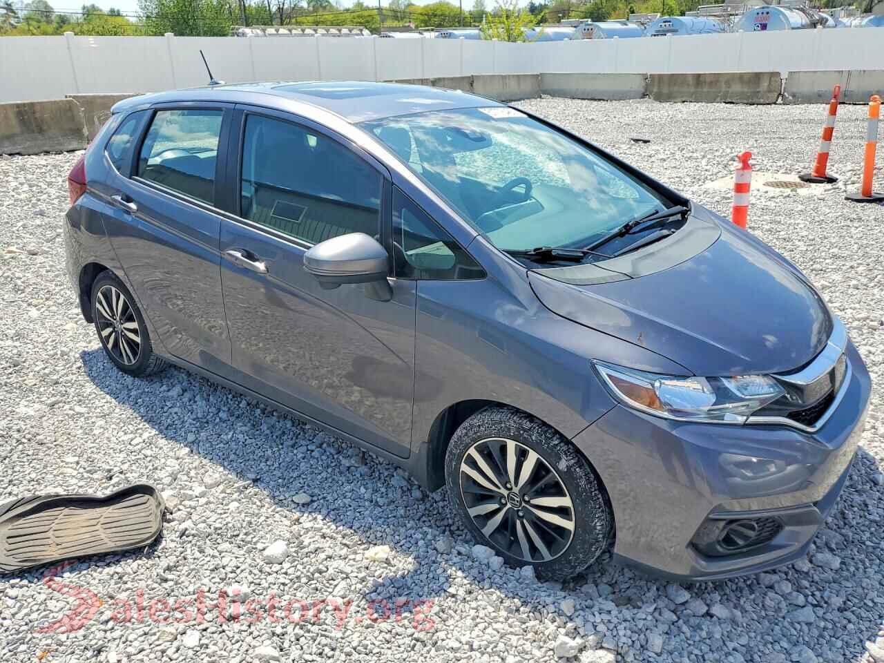 2020 HONDA FIT VIN 3HGGK5H89LM708122, rear 3/4 view