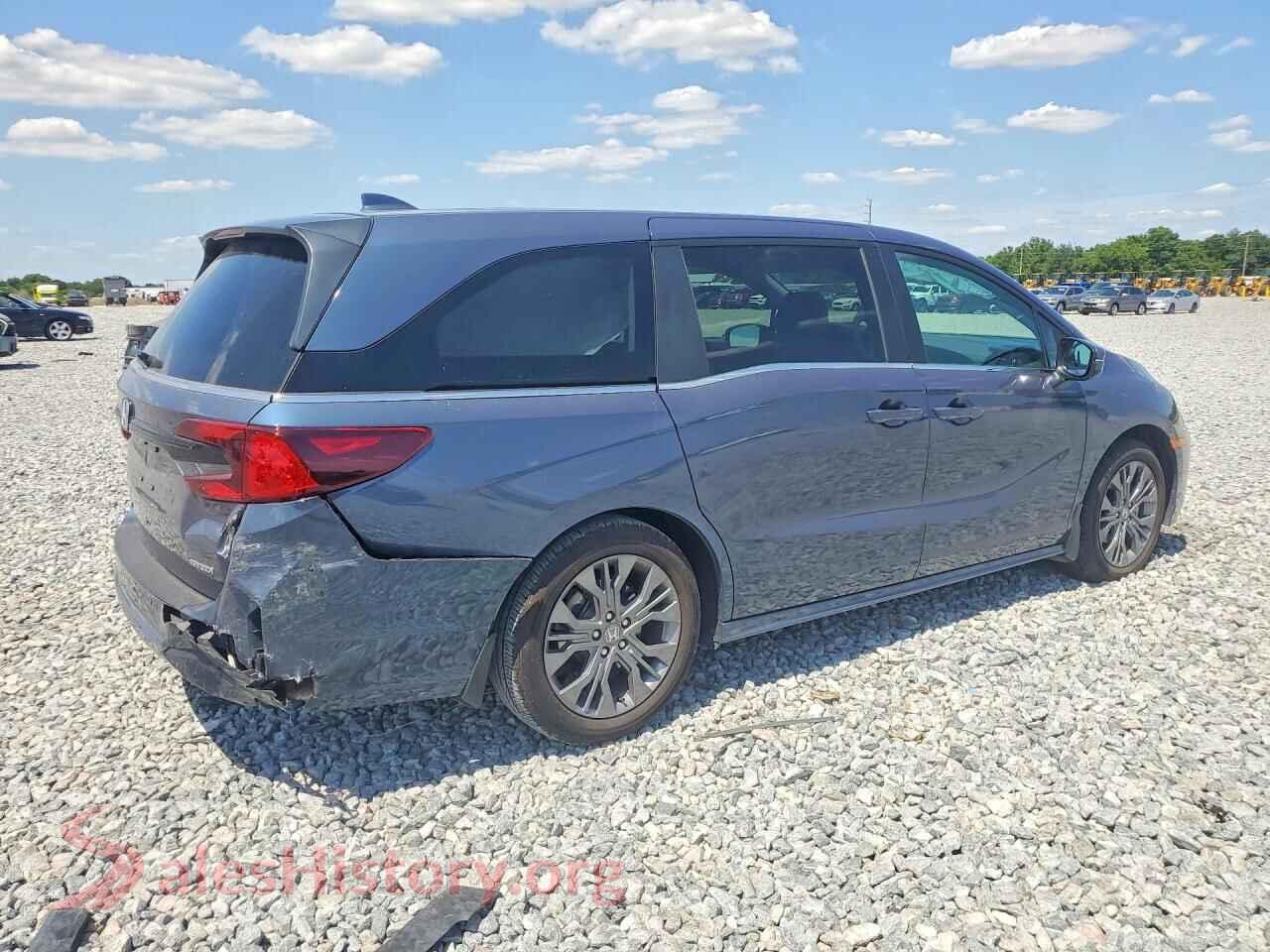 2025 HONDA ODYSSEY VIN 5FNRL6H81SB072289, right side view