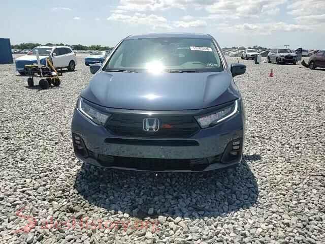 2025 HONDA ODYSSEY VIN 5FNRL6H81SB072289, damage close-up