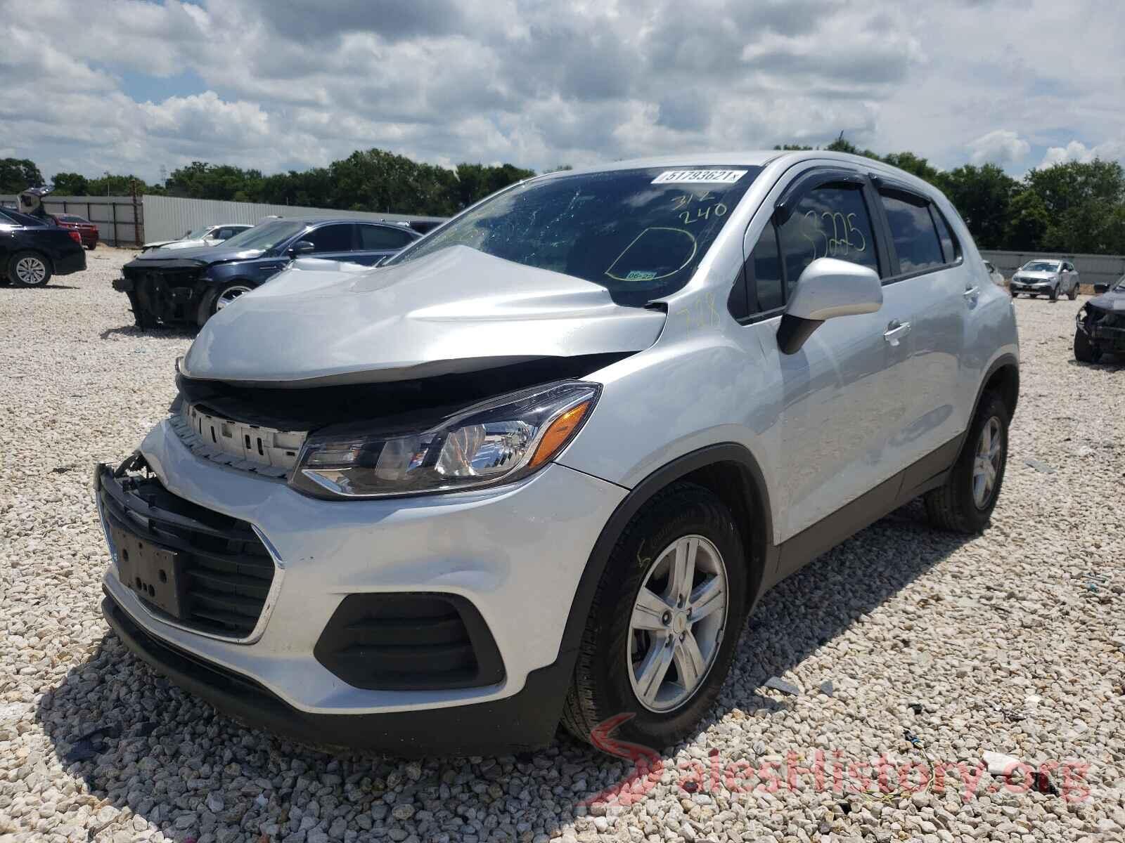 KL7CJKSB8LB312240 2020 CHEVROLET TRAX