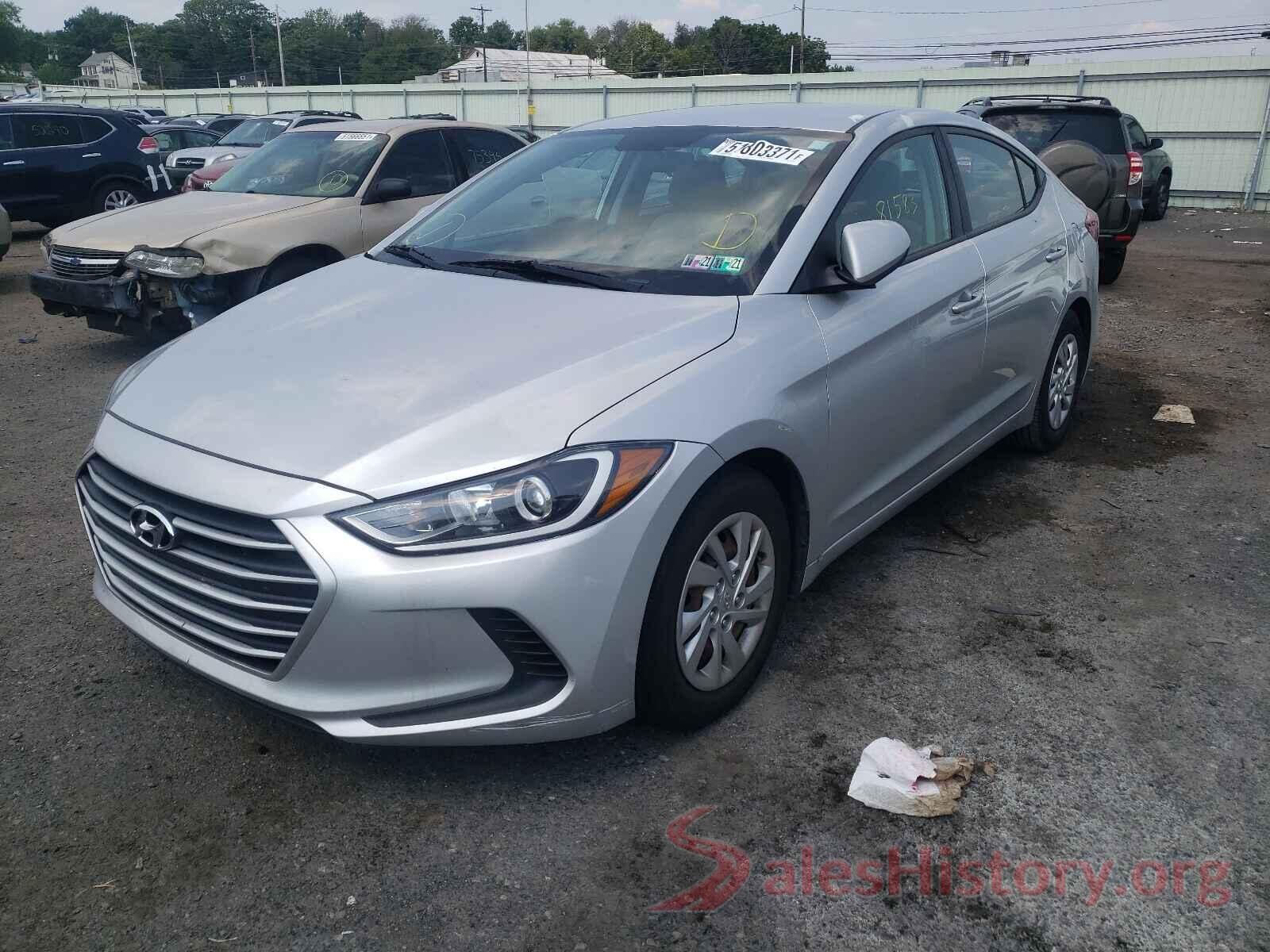 5NPD74LF7HH162954 2017 HYUNDAI ELANTRA