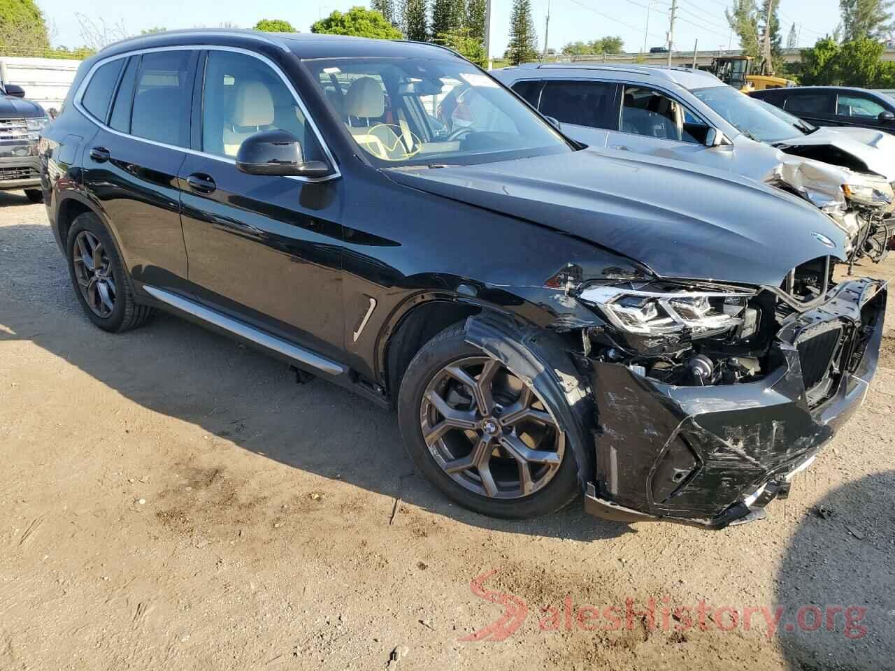 5UX43DP07N9J72825 2022 BMW X3