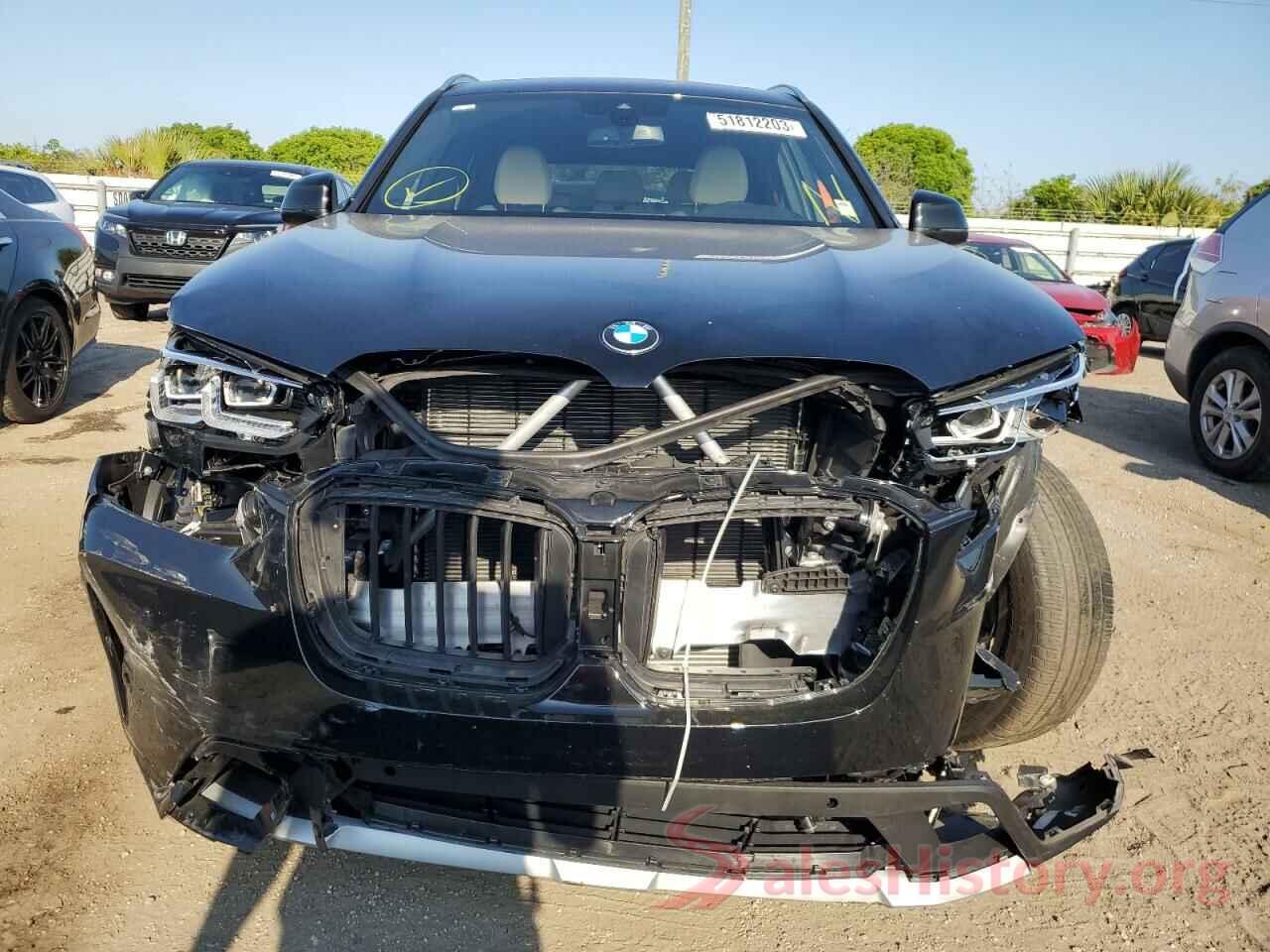 5UX43DP07N9J72825 2022 BMW X3