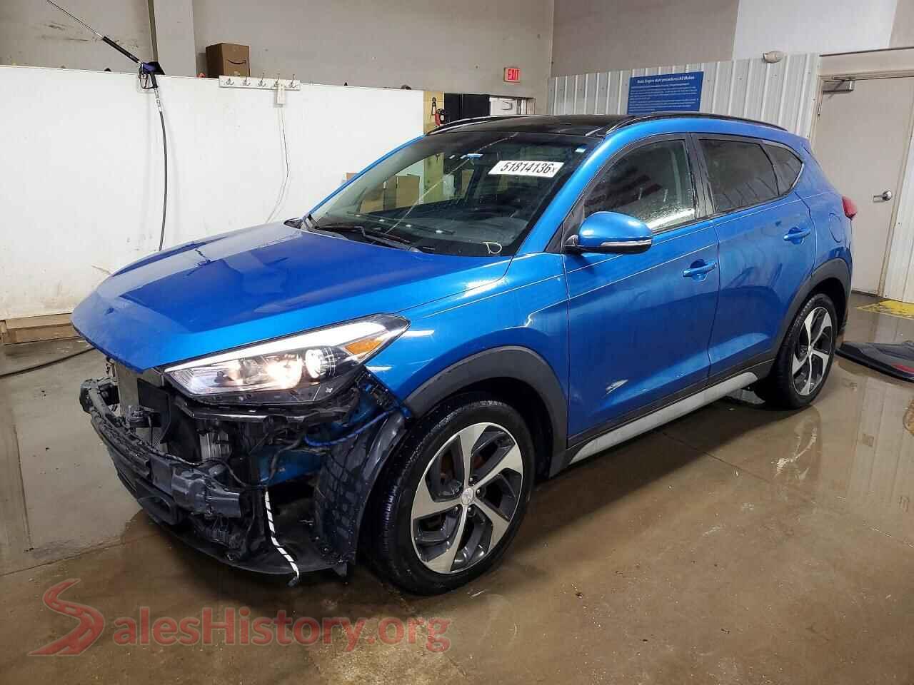 2018 HYUNDAI TUCSON VIN KM8J33A27JU800748, auction photo