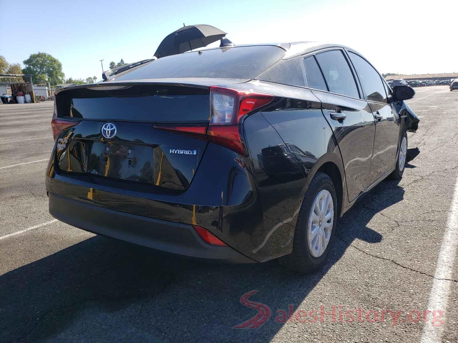 JTDKARFUXK3077061 2019 TOYOTA PRIUS